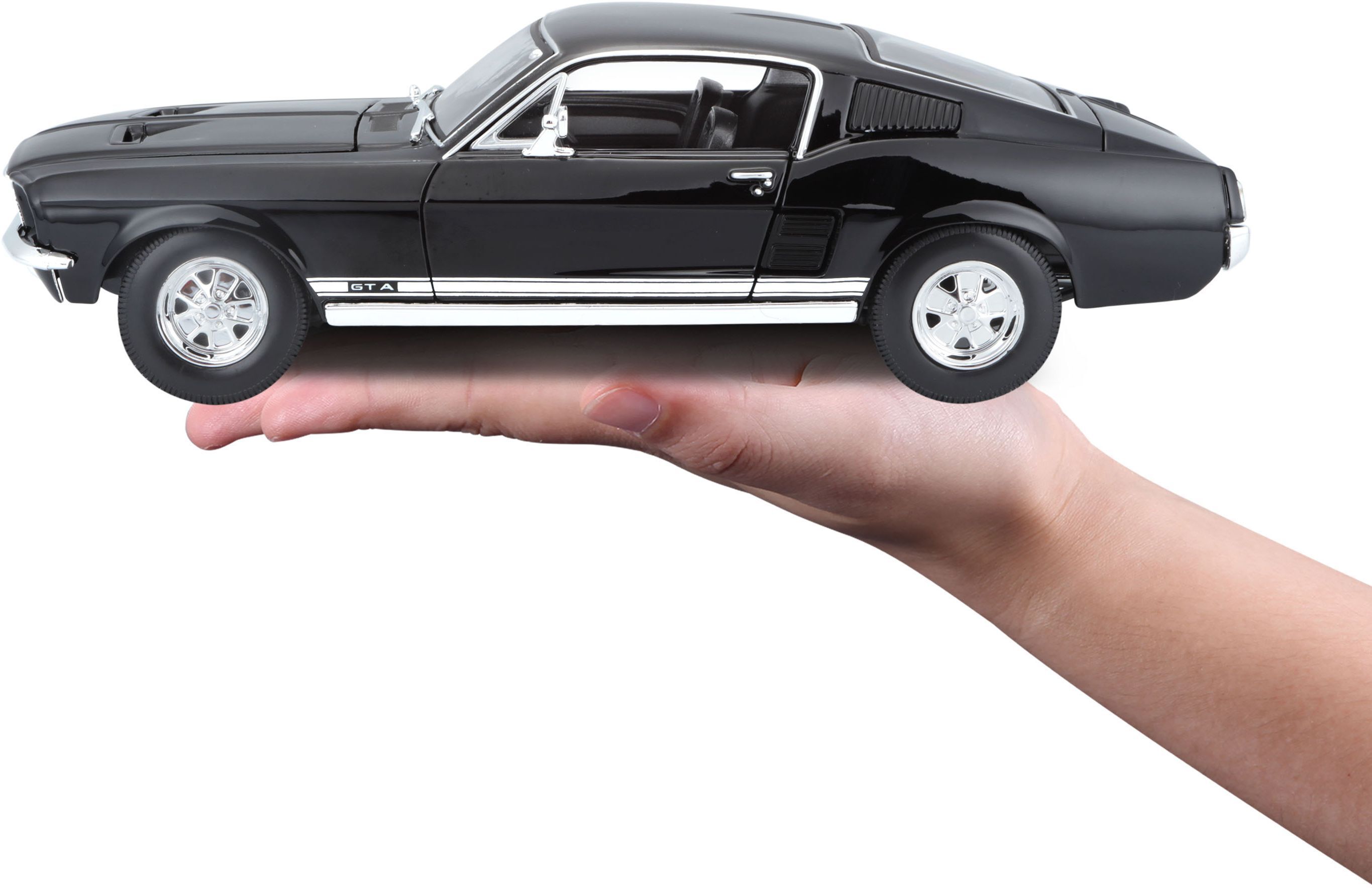 Машинка іграшкова 1967 Ford Mustang Fastback 1:18 (31166 black)фото14