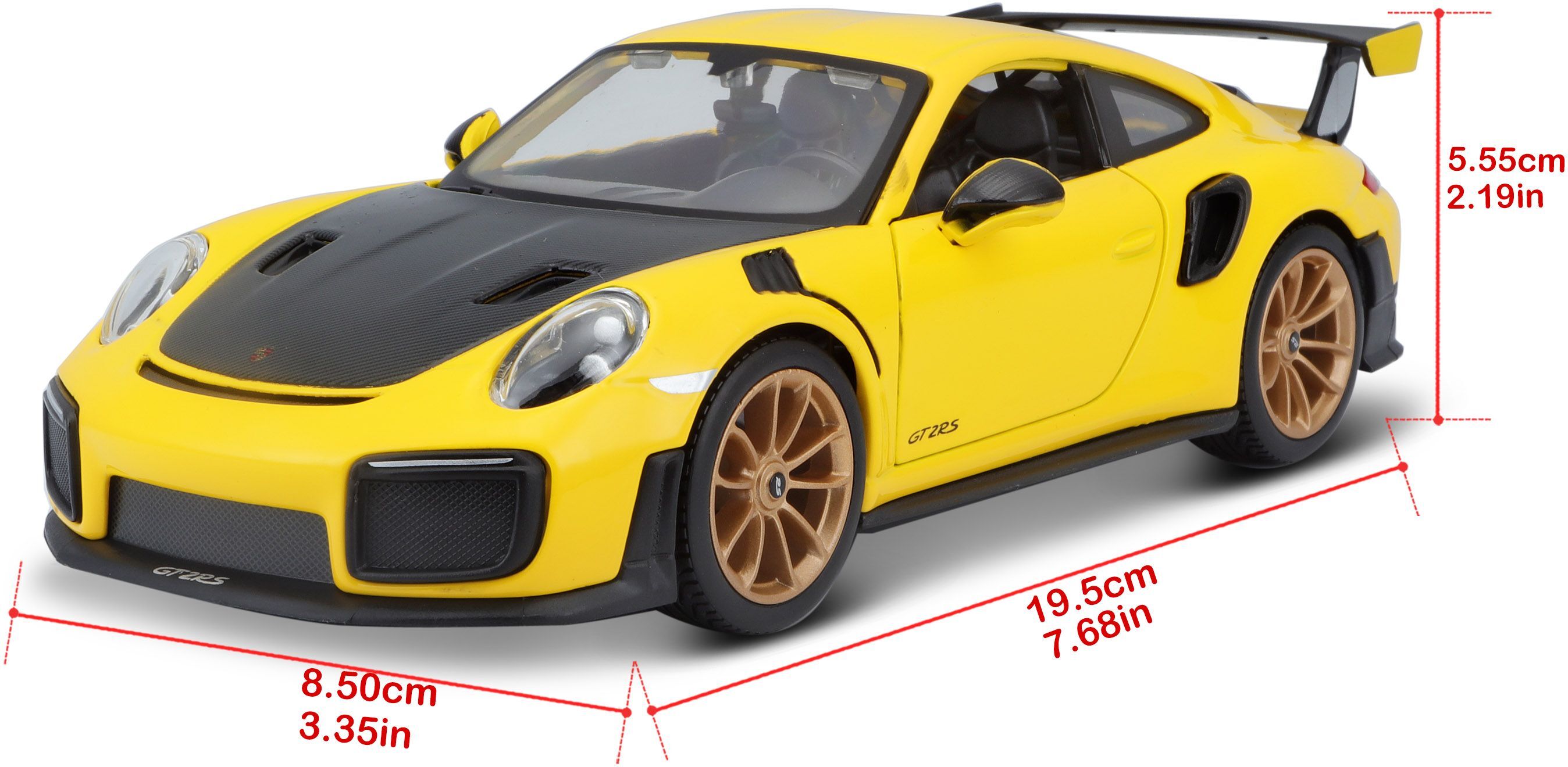 Машинка іграшкова "Porsche 911 GT2 RS" 1:24 (31523 yellow)фото14