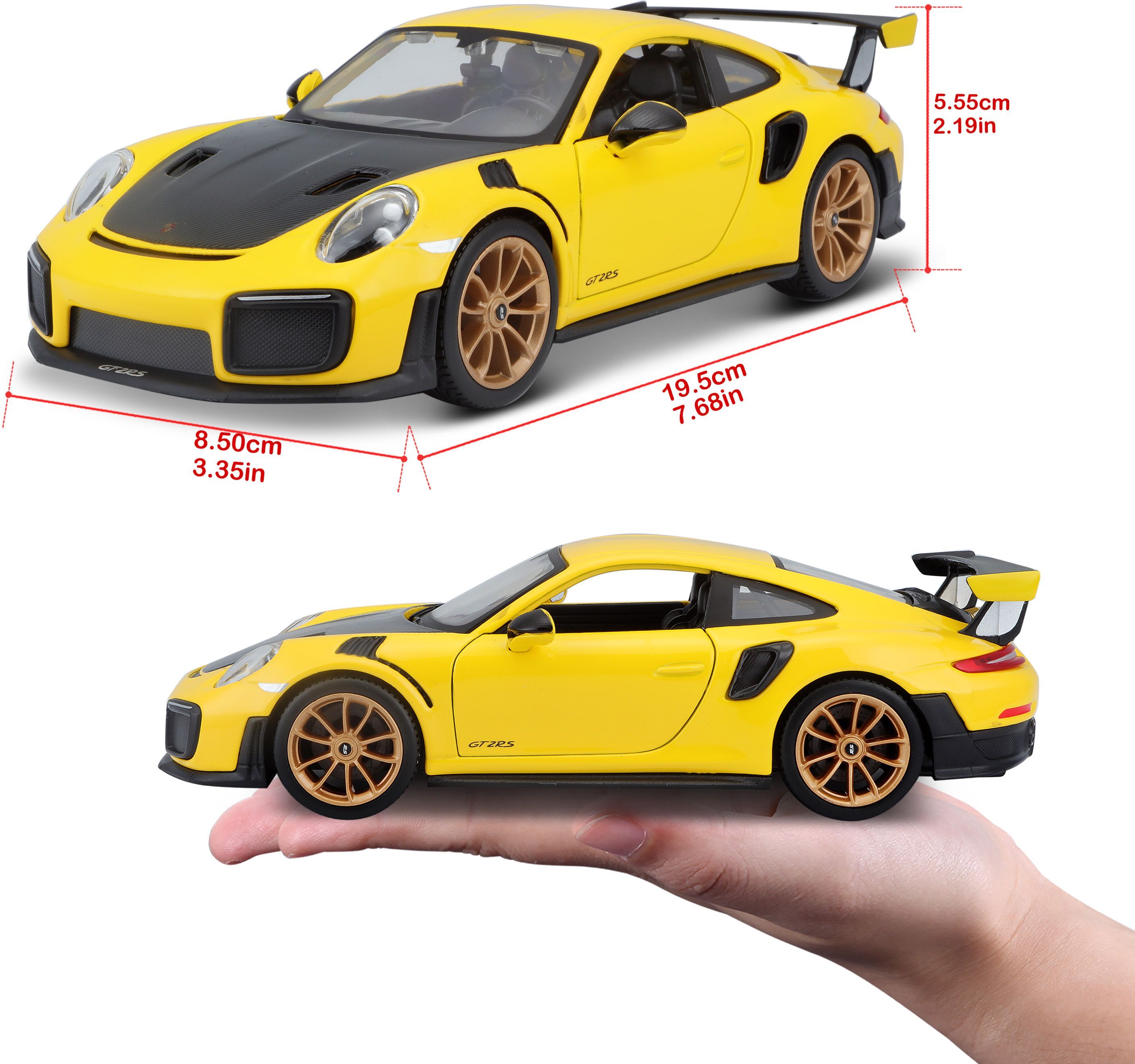 Машинка іграшкова "Porsche 911 GT2 RS" 1:24 (31523 yellow)фото15