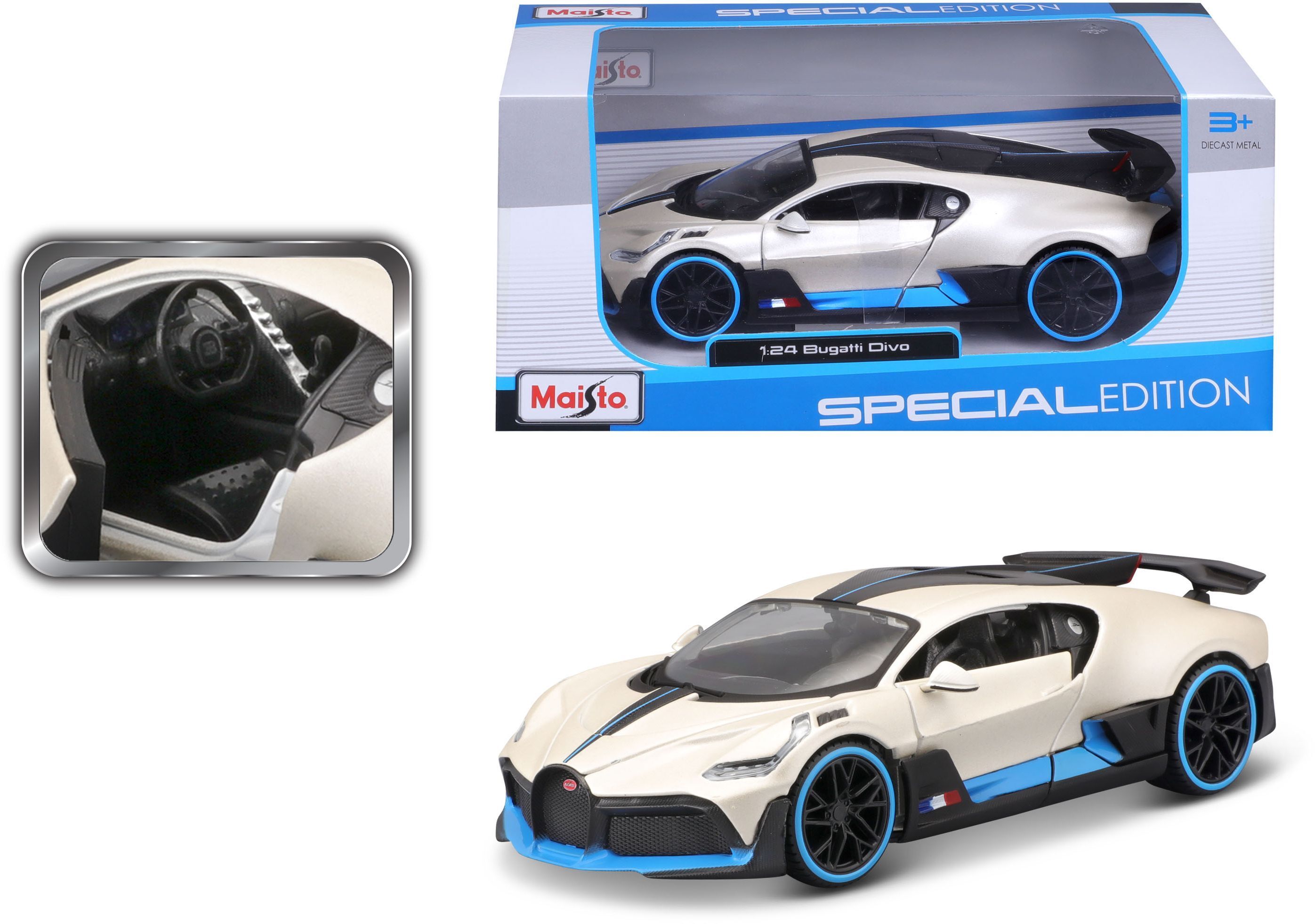 Машинка іграшкова "Bugatti Divo" 1:24 (31526 met. white)фото18
