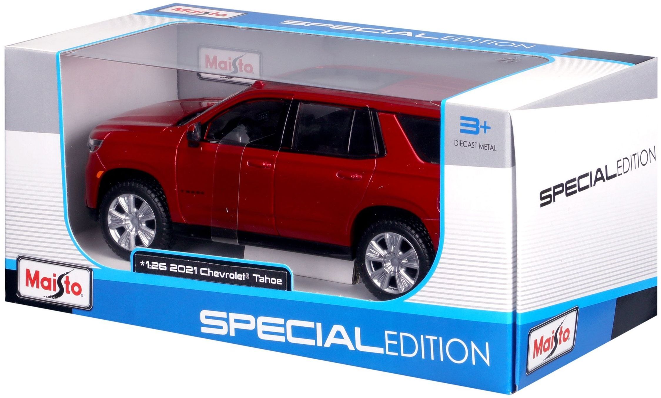 Машинка іграшкова 2021 Chevy Tahoe 1:24 (31533 red)фото13