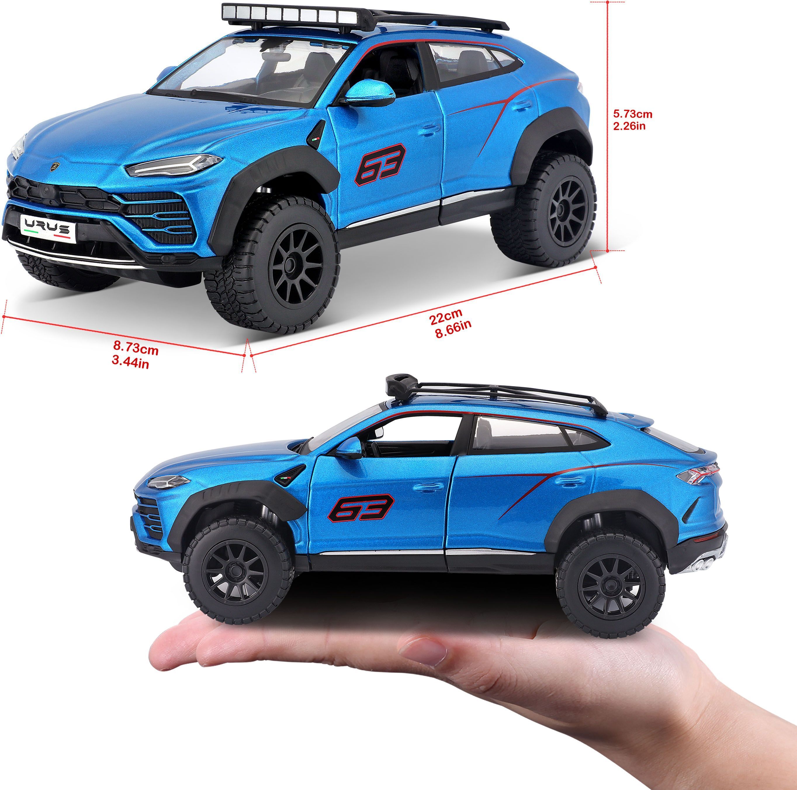 Машинка іграшкова "Lamborghini Urus" 1:24 (32533 met. blue)фото15
