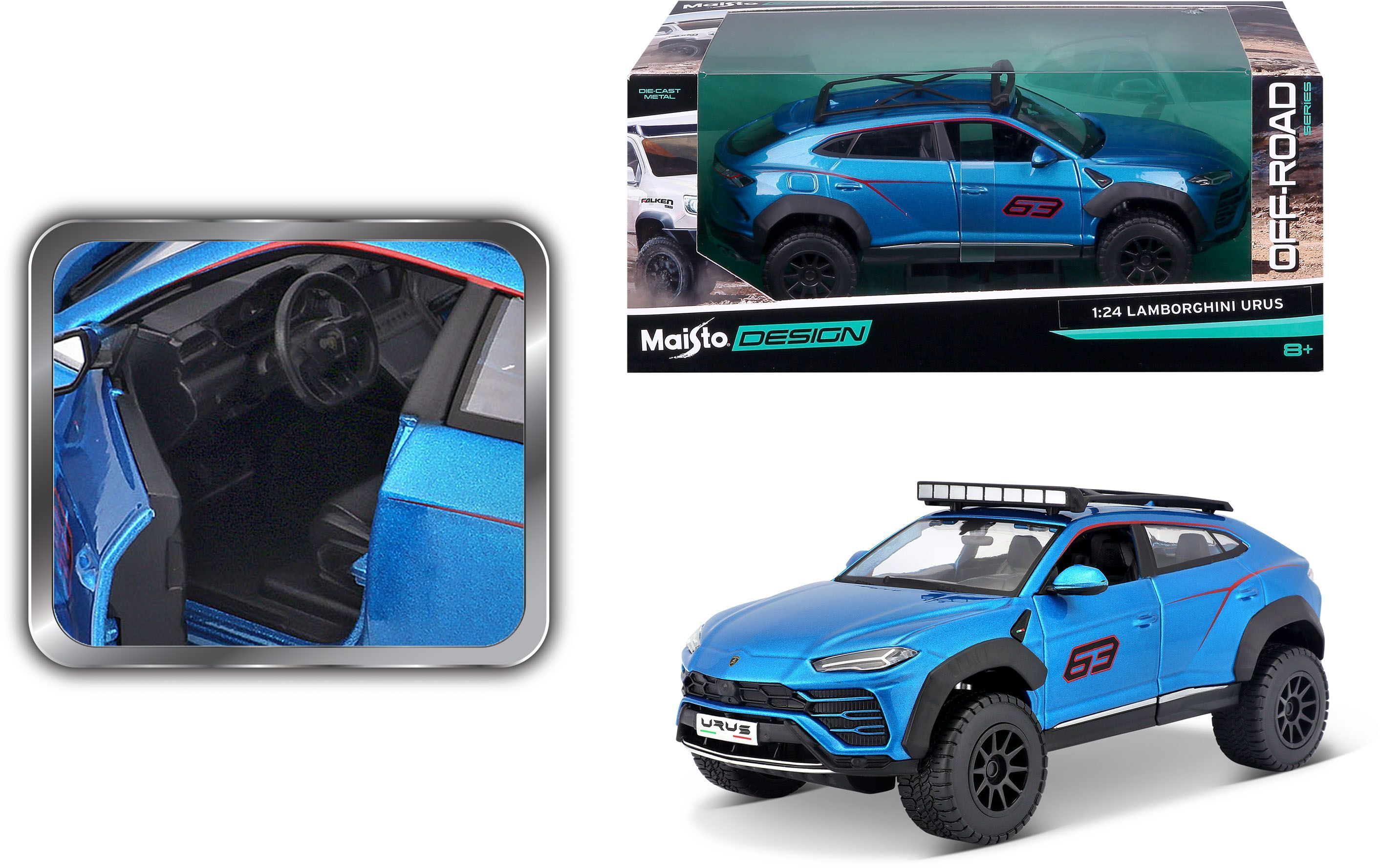 Машинка іграшкова "Lamborghini Urus" 1:24 (32533 met. blue)фото18