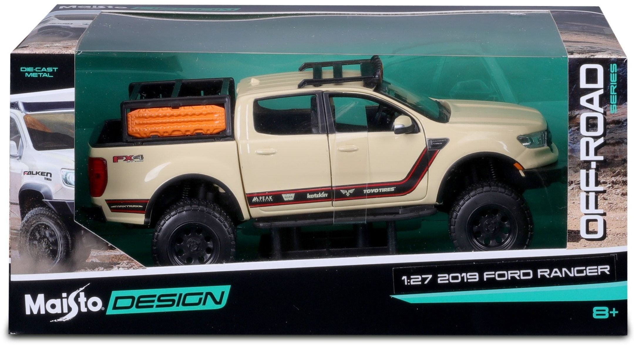 Машинка іграшкова 2019 Ford Ranger 1:24 (32540 Sand)фото8