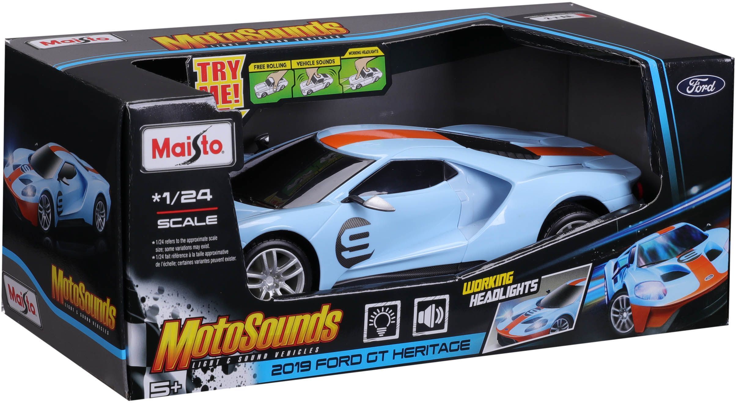 Машинка іграшкова "Ford GT" 1:24 (81238 blue/orange)фото7