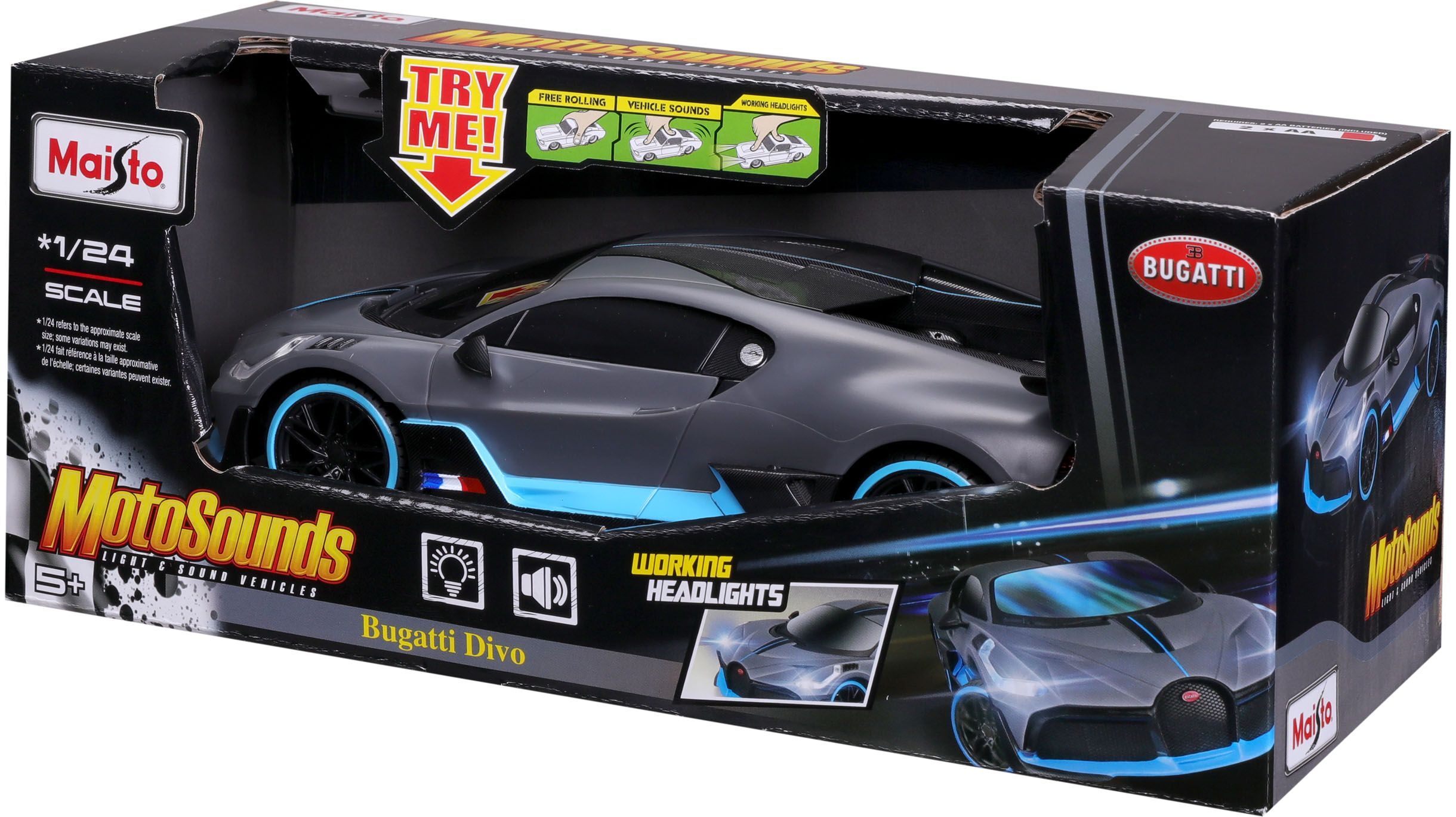 Машинка іграшкова "Bugatti Divo" 1:24 (81730 dark grey)фото7