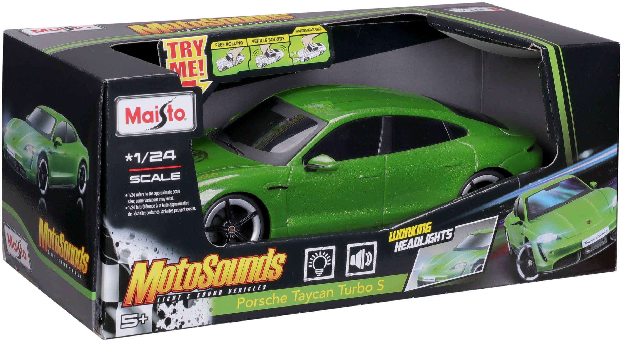 Машинка іграшкова "Porsche Taycan Turbo S" 1:24 (81731 green)фото8