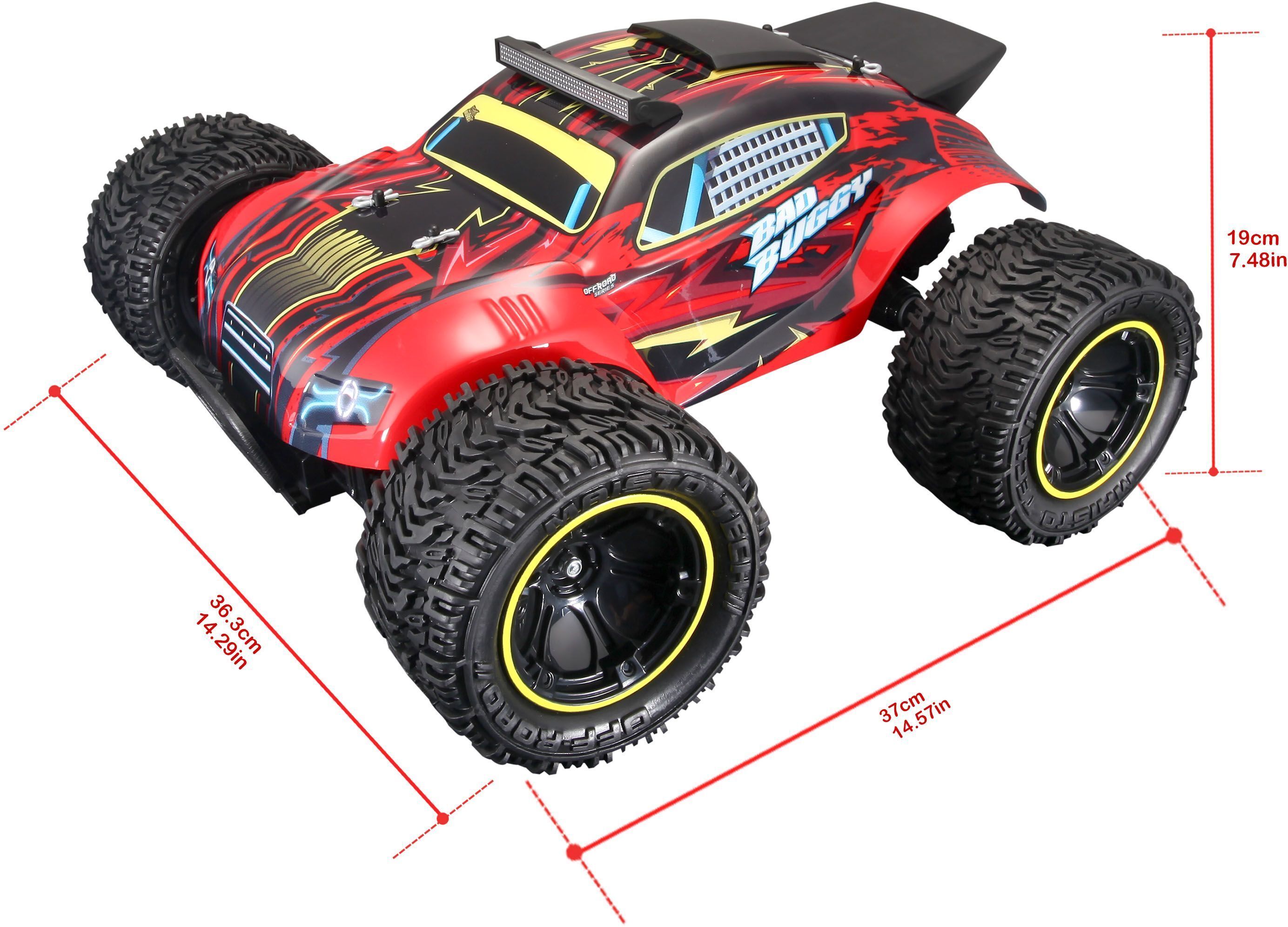 Машинка іграшкова на р/к "Bad Buggy" (81464 red)фото9