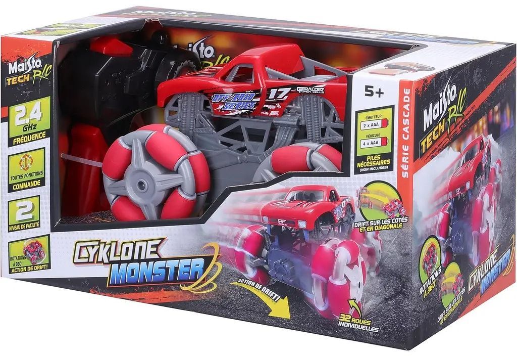 Машинка іграшкова на р/к "Cyklone Monster" (82521 red)фото4