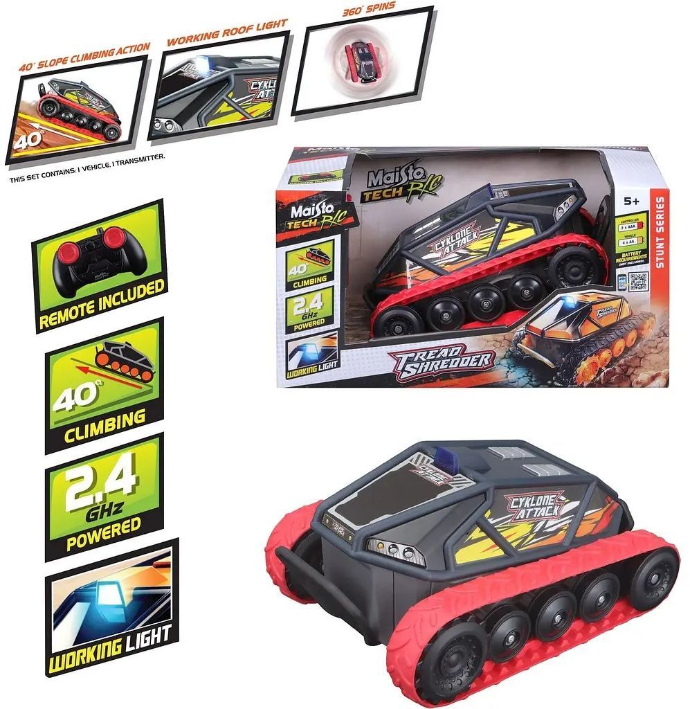 Машинка іграшкова на р/к "Cyklone Attack" (82755 grey/red)фото13