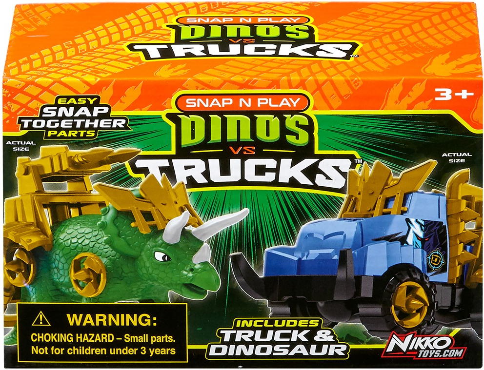 Игровой набор – машинка и динозавр Triceratops green (39880) фото 7