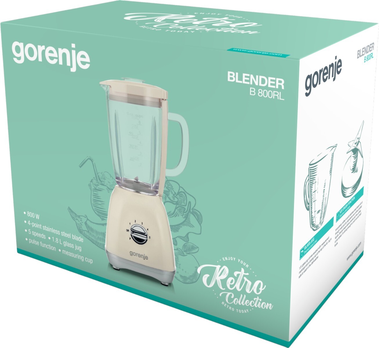 Блендер стационарный Gorenje B800RL фото 3