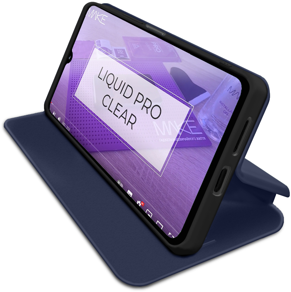 Чехол-книжка MakeFuture Samsung A06 Flip Blue (MCP-SA06BL) фото 