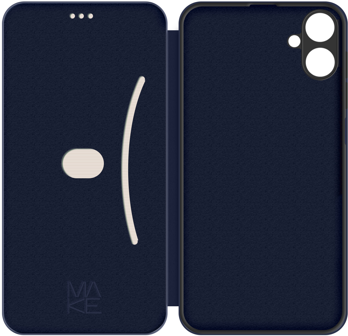 Чехол-книжка MakeFuture Samsung A06 Flip Blue (MCP-SA06BL) фото 