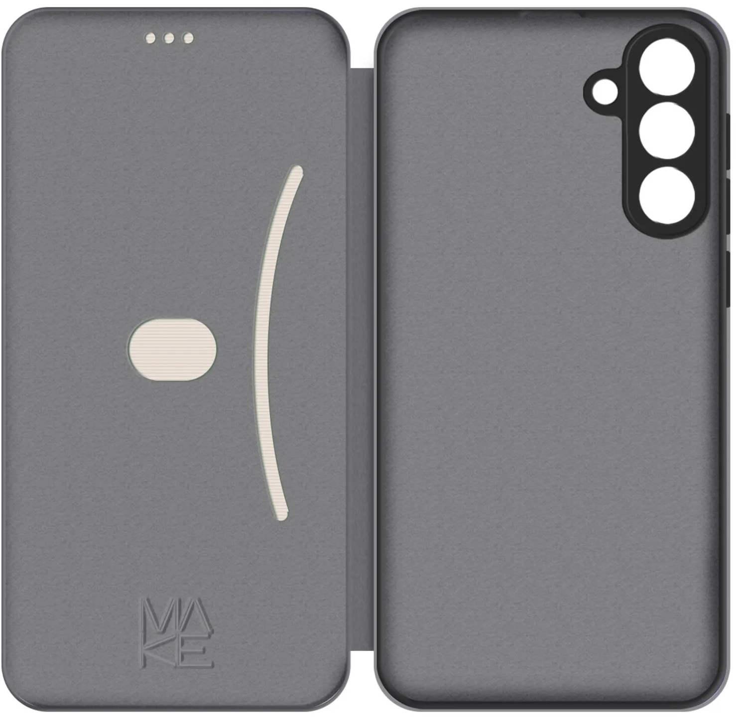 Чехол-книжка MakeFuture Samsung A56 Flip Grey (MCP-SA56GR) фото