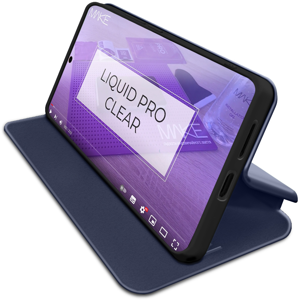 Чехол-книжка MakeFuture Samsung A16 Flip Dark Blue (MCP-SA16DB) фото 