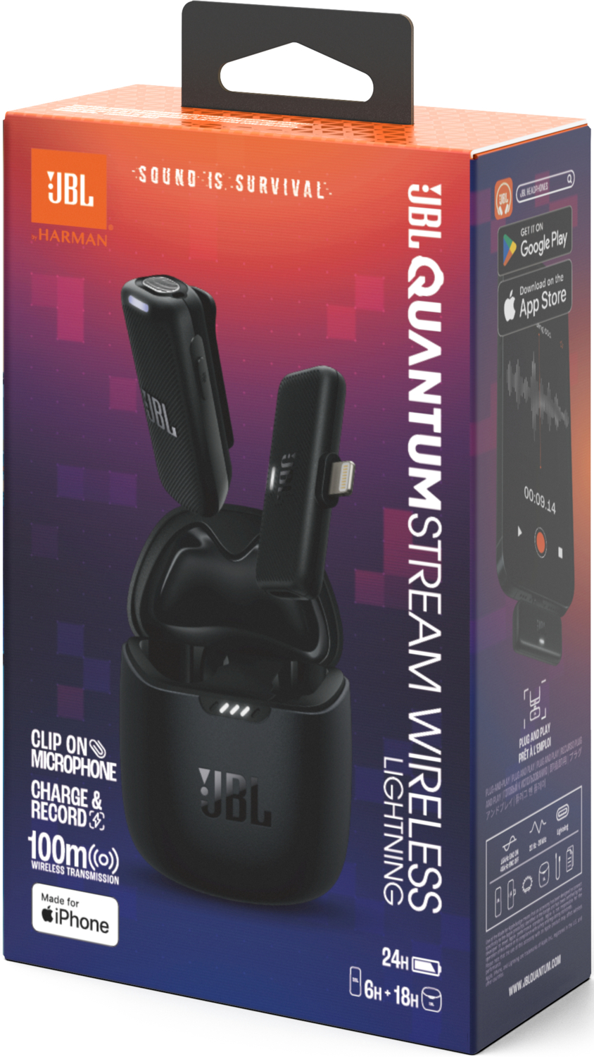 Микрофон JBL Quantum Stream Wireless Lightning Black (JBLSTRMWLLGHTBLK) фото