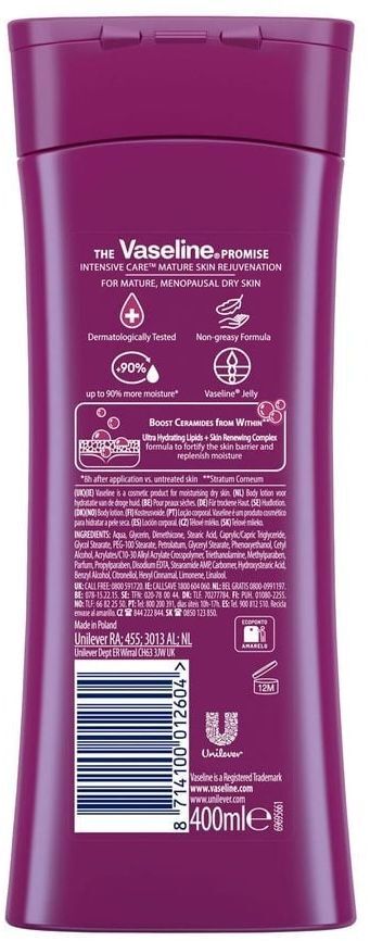Лосьон для тела Vaseline Intensive Care для омоложения сухой кожи 400 мл фото 2