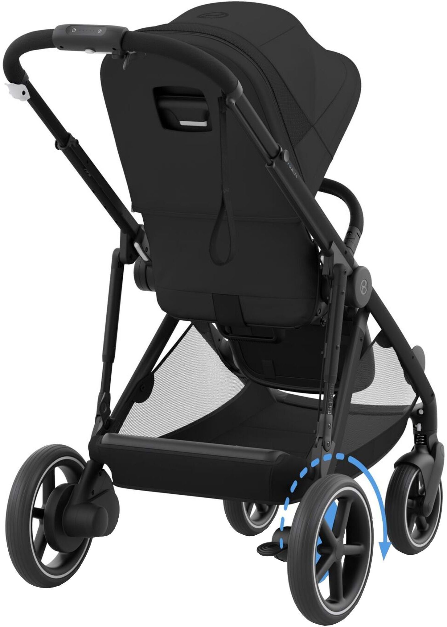 Прогулочная коляска Cybex e-Gazelle S BLK Moon Black (524000517) фото 3