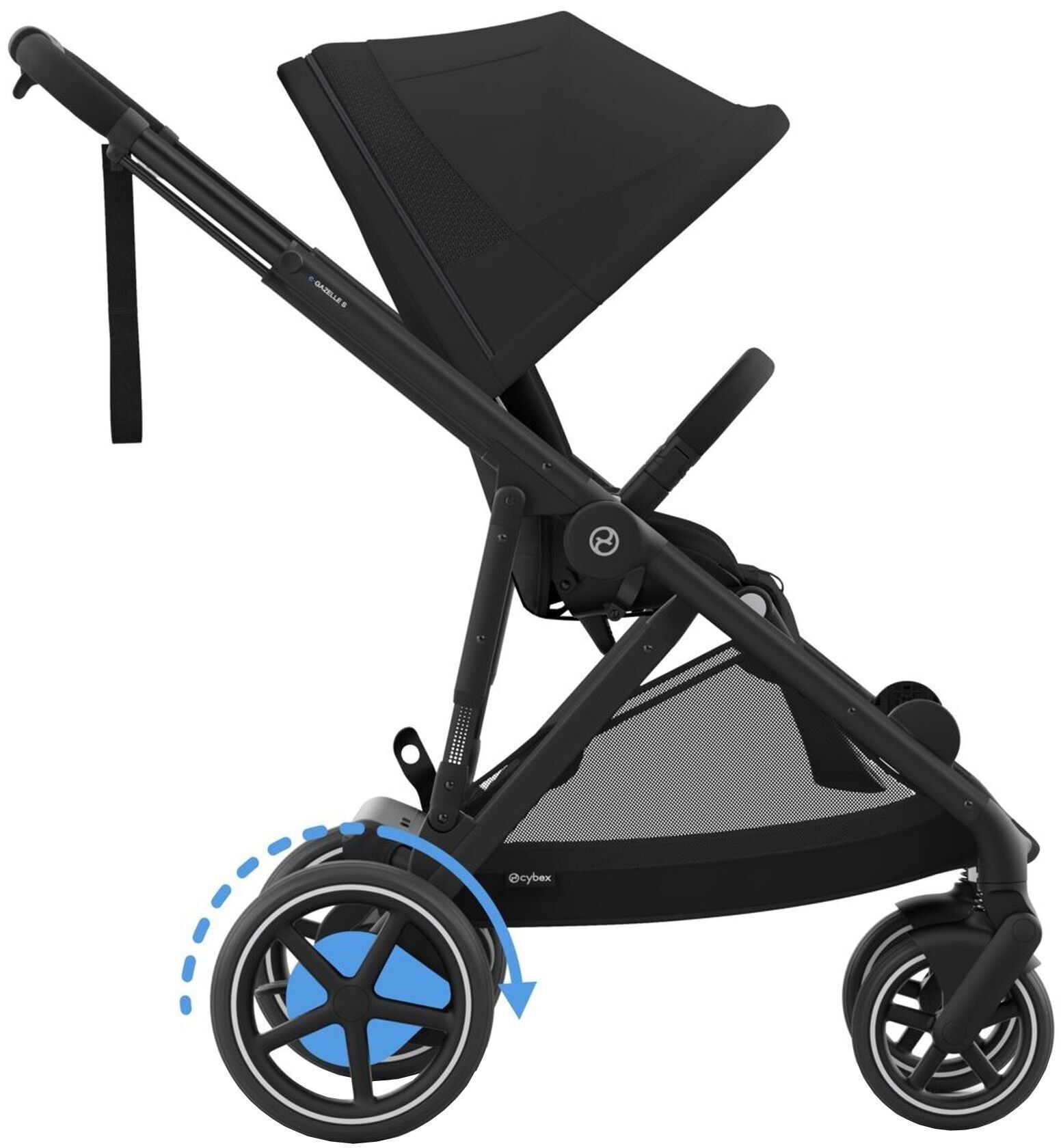 Прогулочная коляска Cybex e-Gazelle S BLK Moon Black (524000517) фото 2