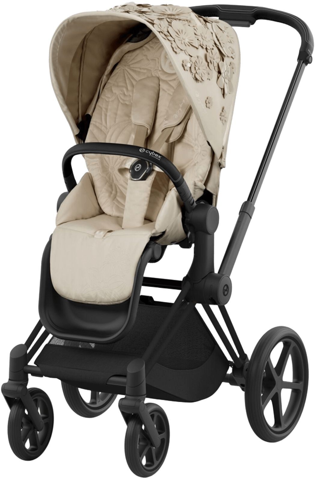 Чехол тканевый для прогулочного блока Cybex Priam Simply Flowers Beige фото 2