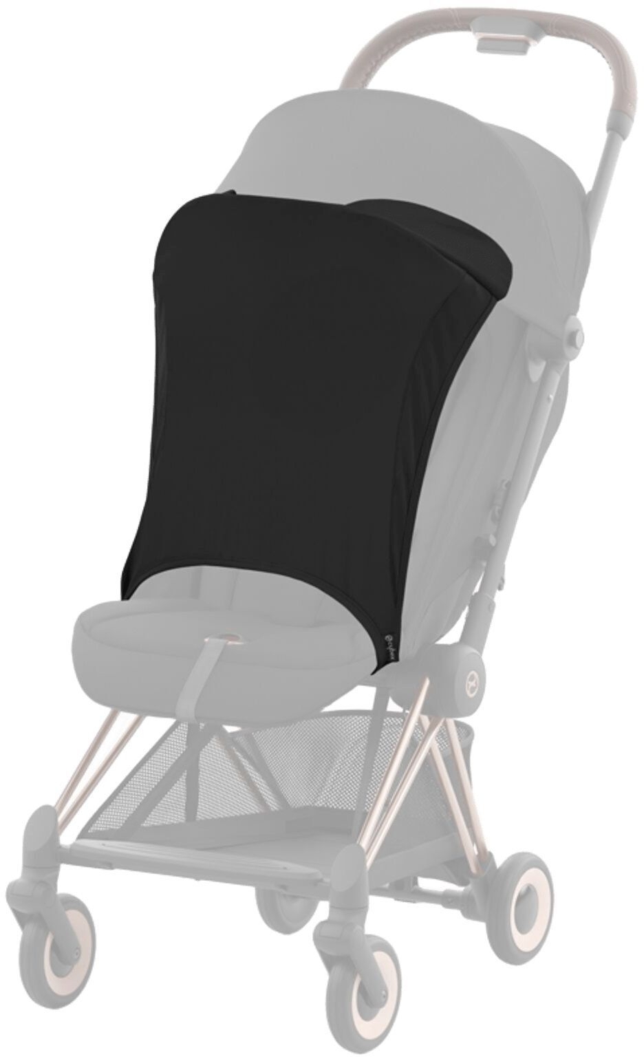 Солнцезащитный чехол для коляски Cybex Black фото 2
