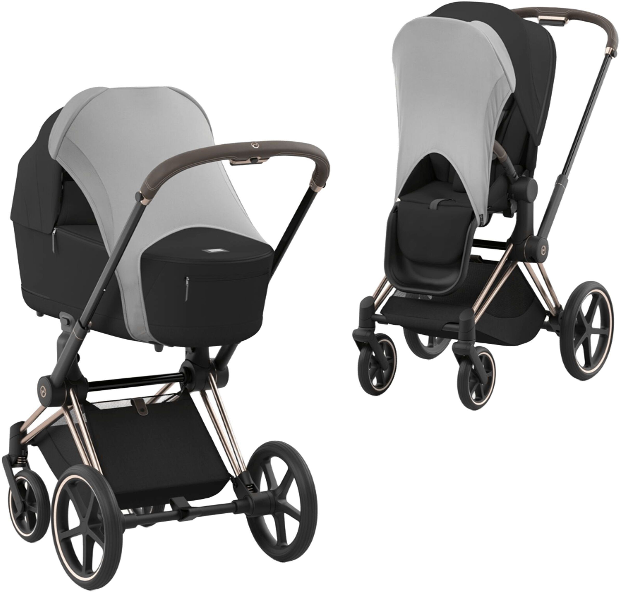 Солнцезащитный чехол для коляски Cybex Light Grey фото 5