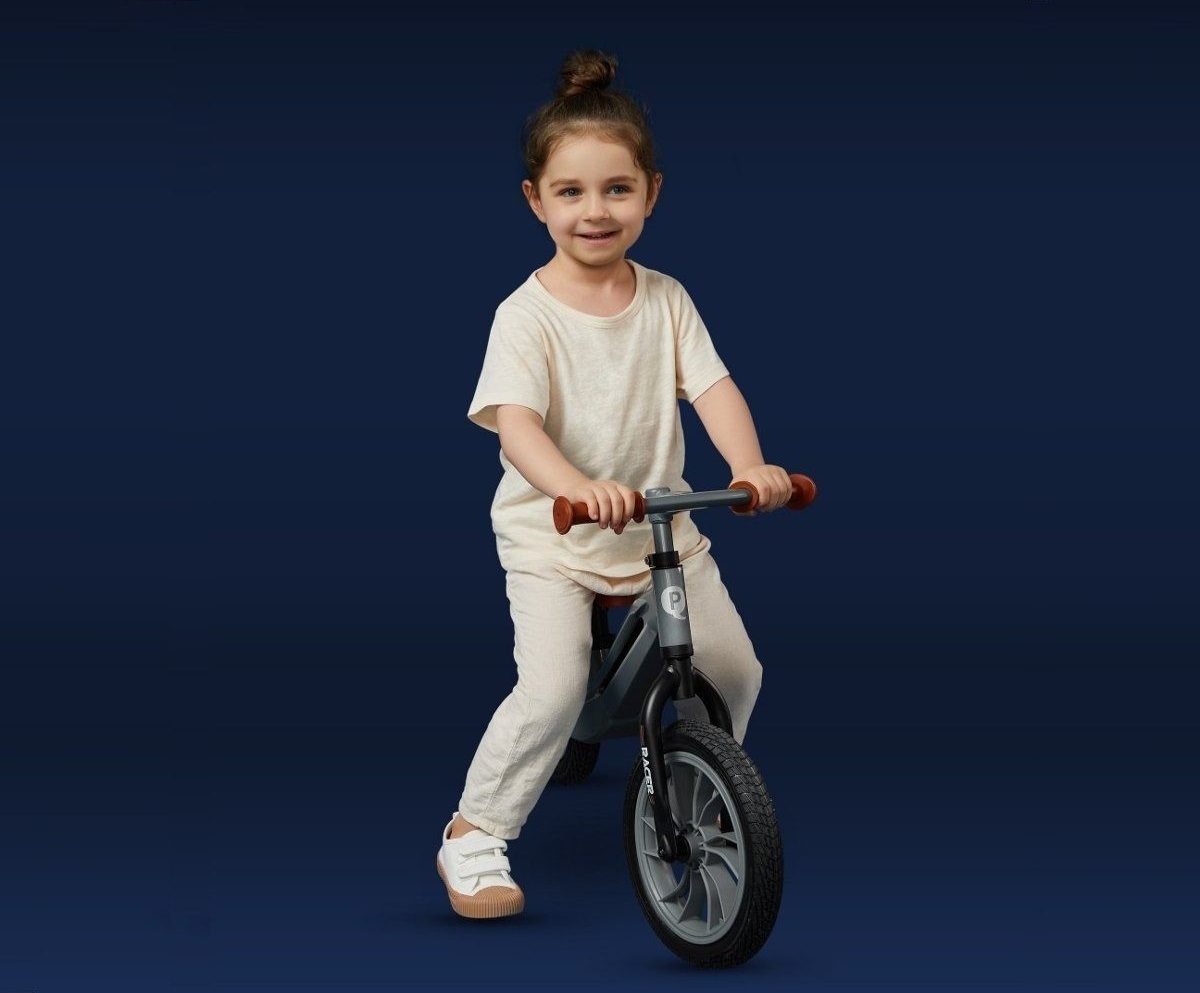 Беговел детский QPLAY Racer с надувными колесами Grey (B-300Grey) фото 6