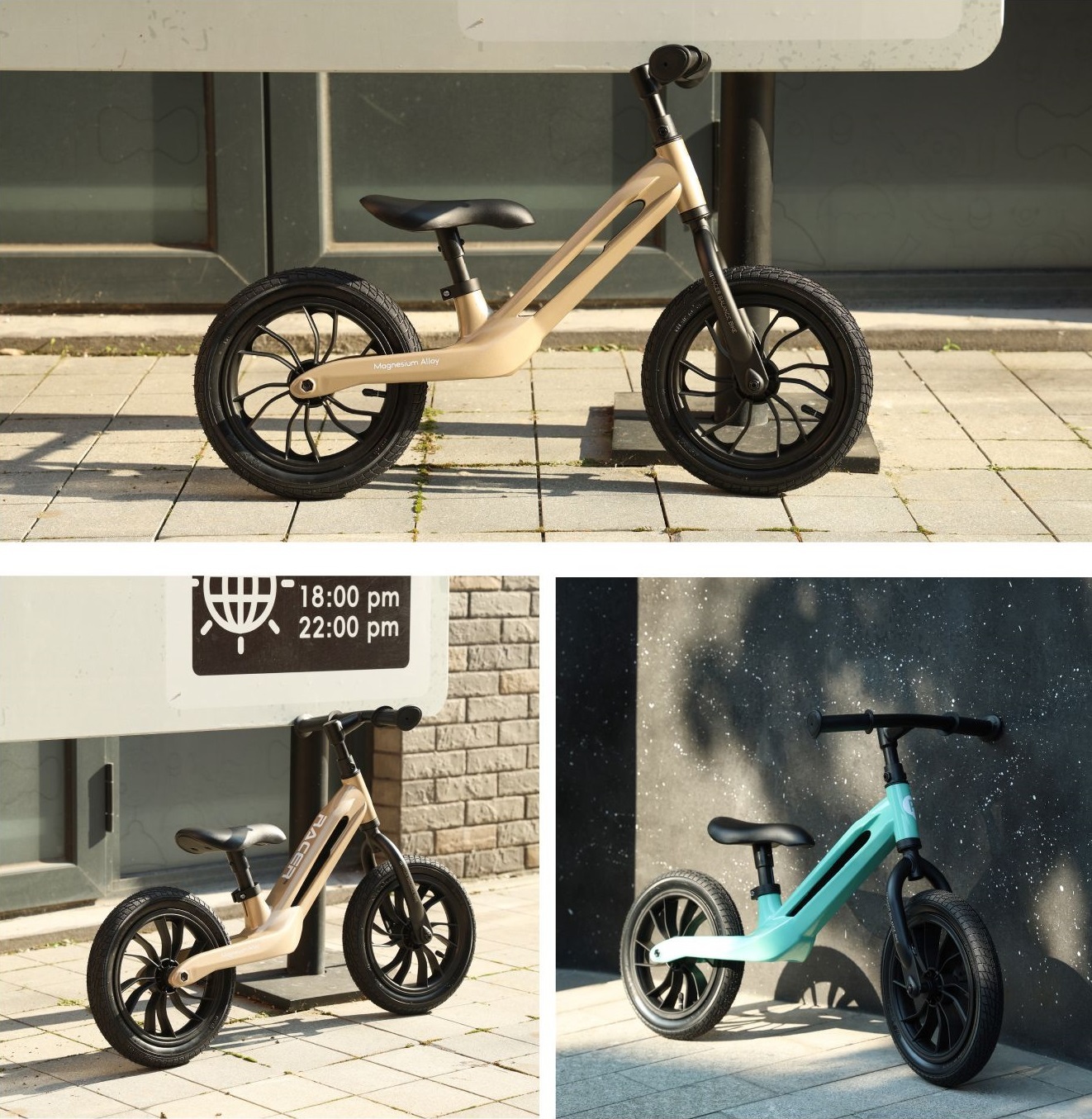 Беговел детский QPLAY Racer с надувными колесами Gold (B-300-3RacerGold) фото 10