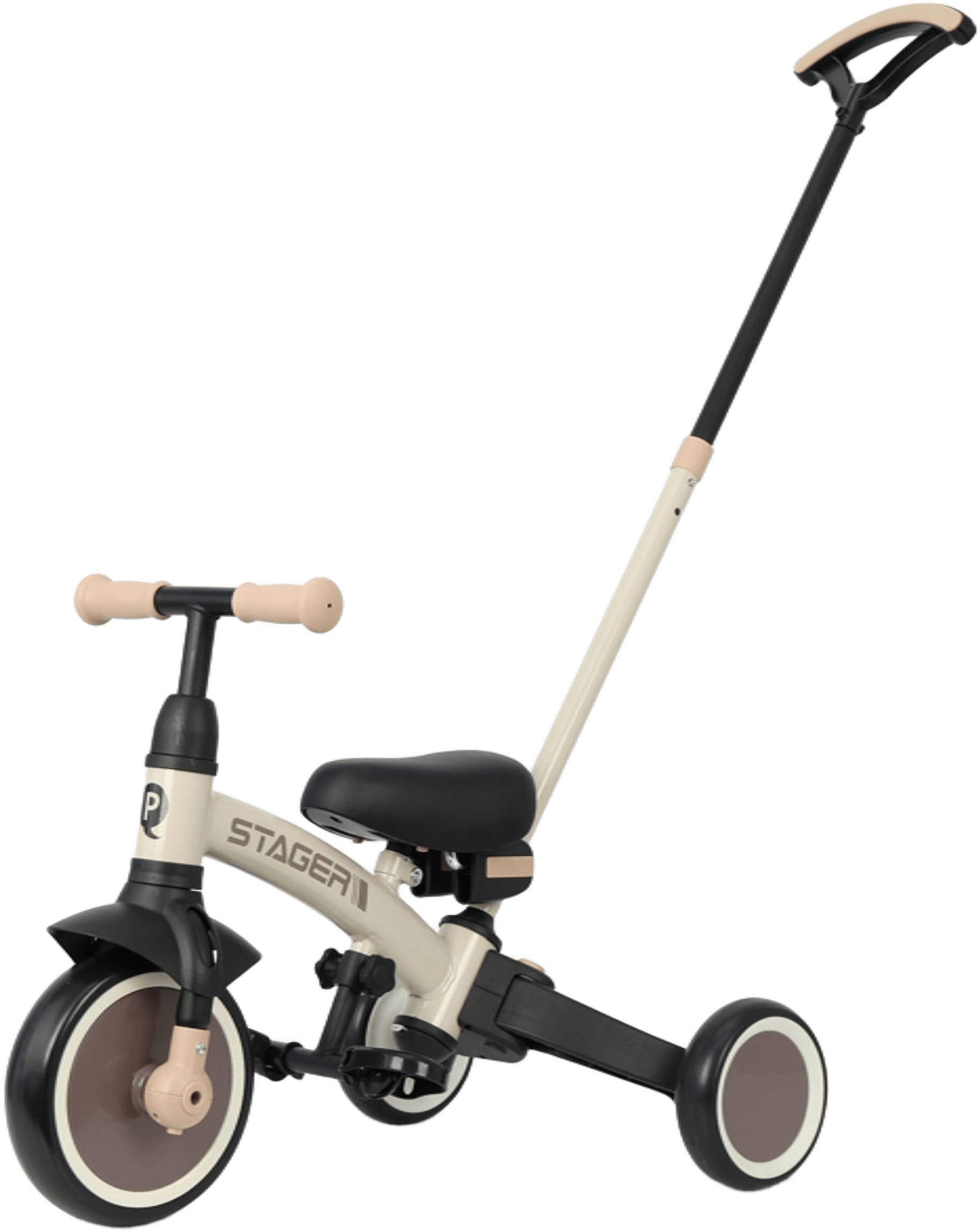 Велосипед-беговел QPLAY Stager 3в1 Beige-Brown (T80STAGERBeigeBrown) фото 4
