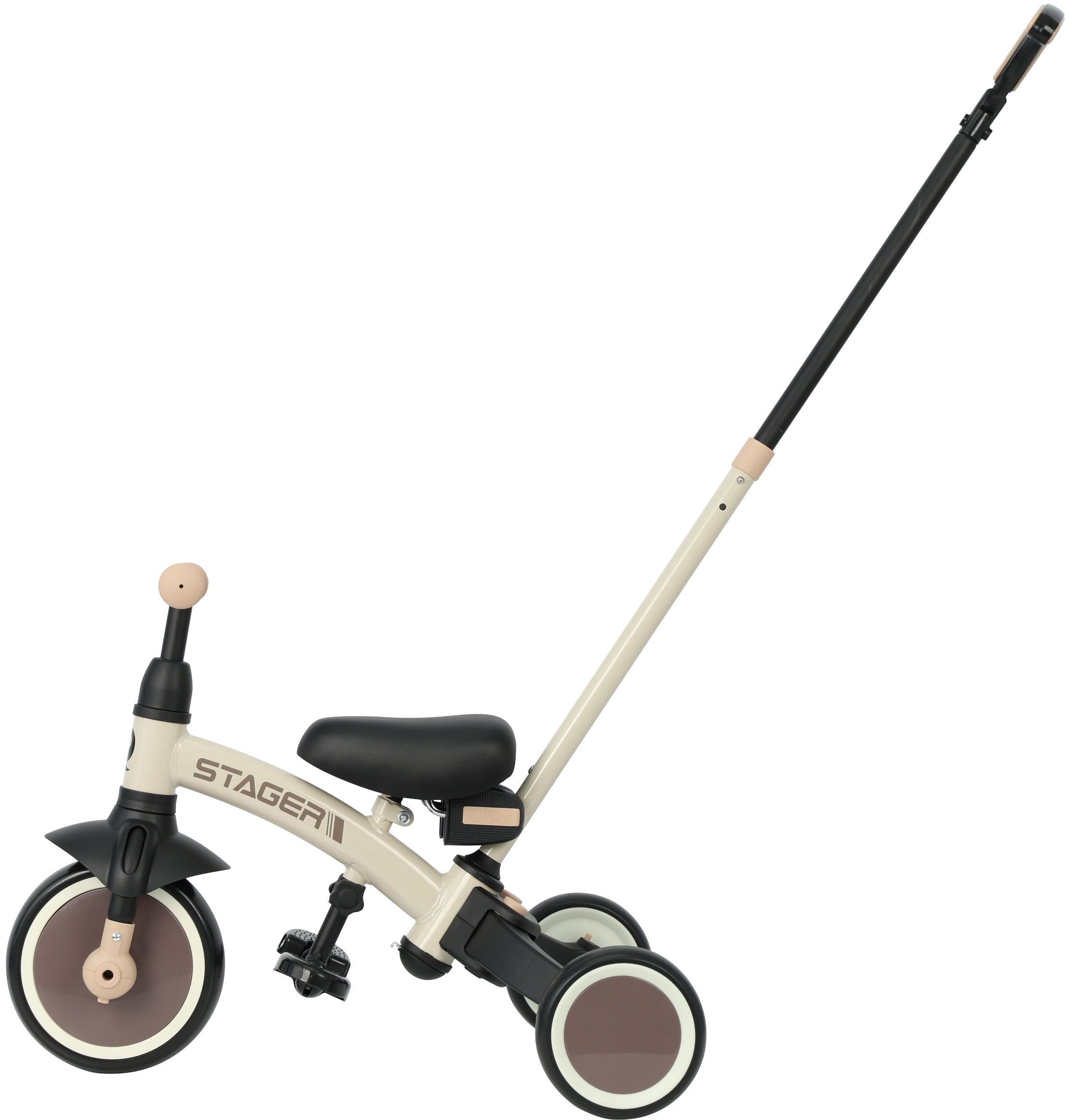 Велосипед-беговел QPLAY Stager 3в1 Beige-Brown (T80STAGERBeigeBrown) фото 2