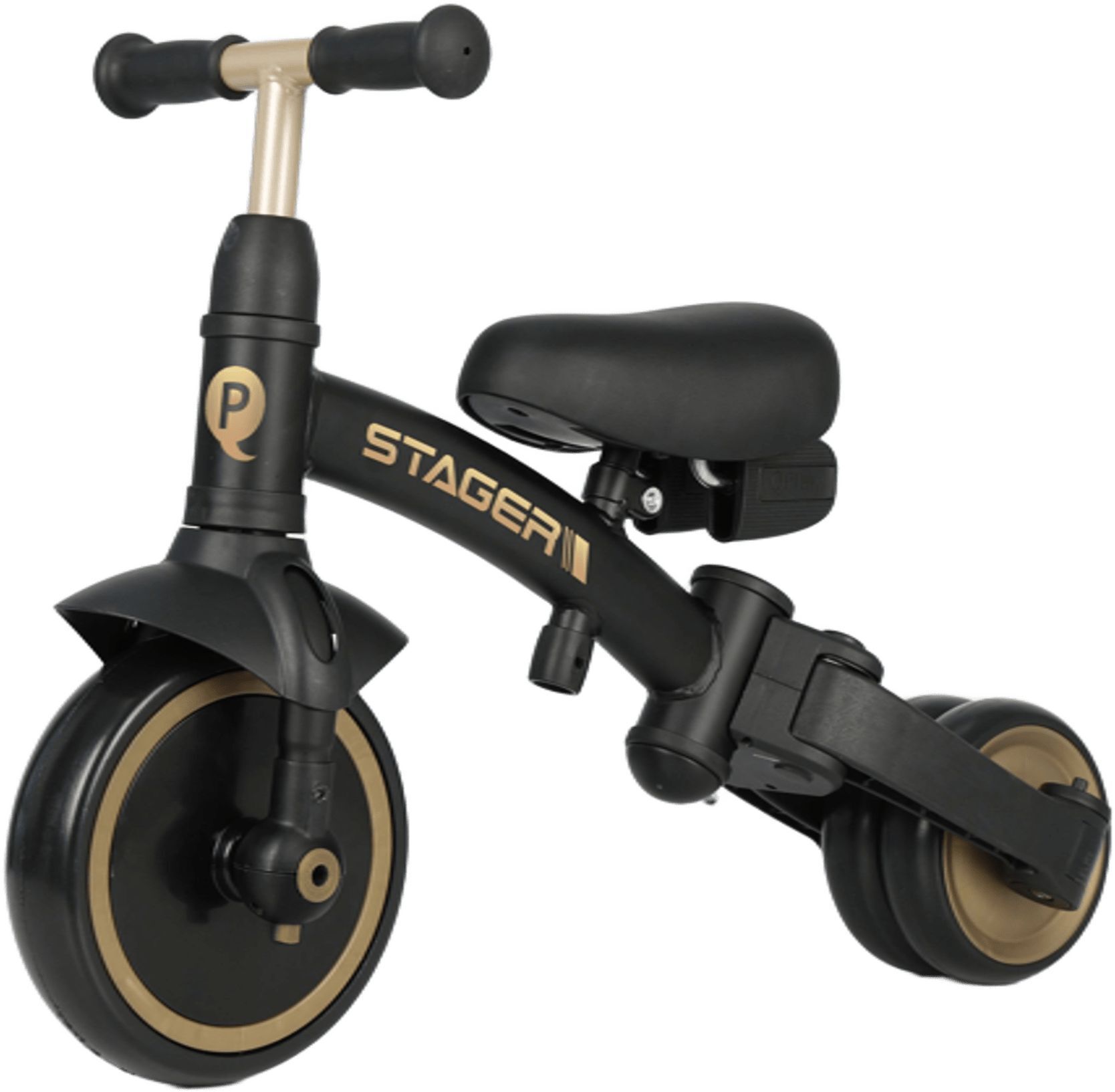 Велосипед-беговел QPLAY Stager 3в1 Black (T80STAGERBlack) фото 3