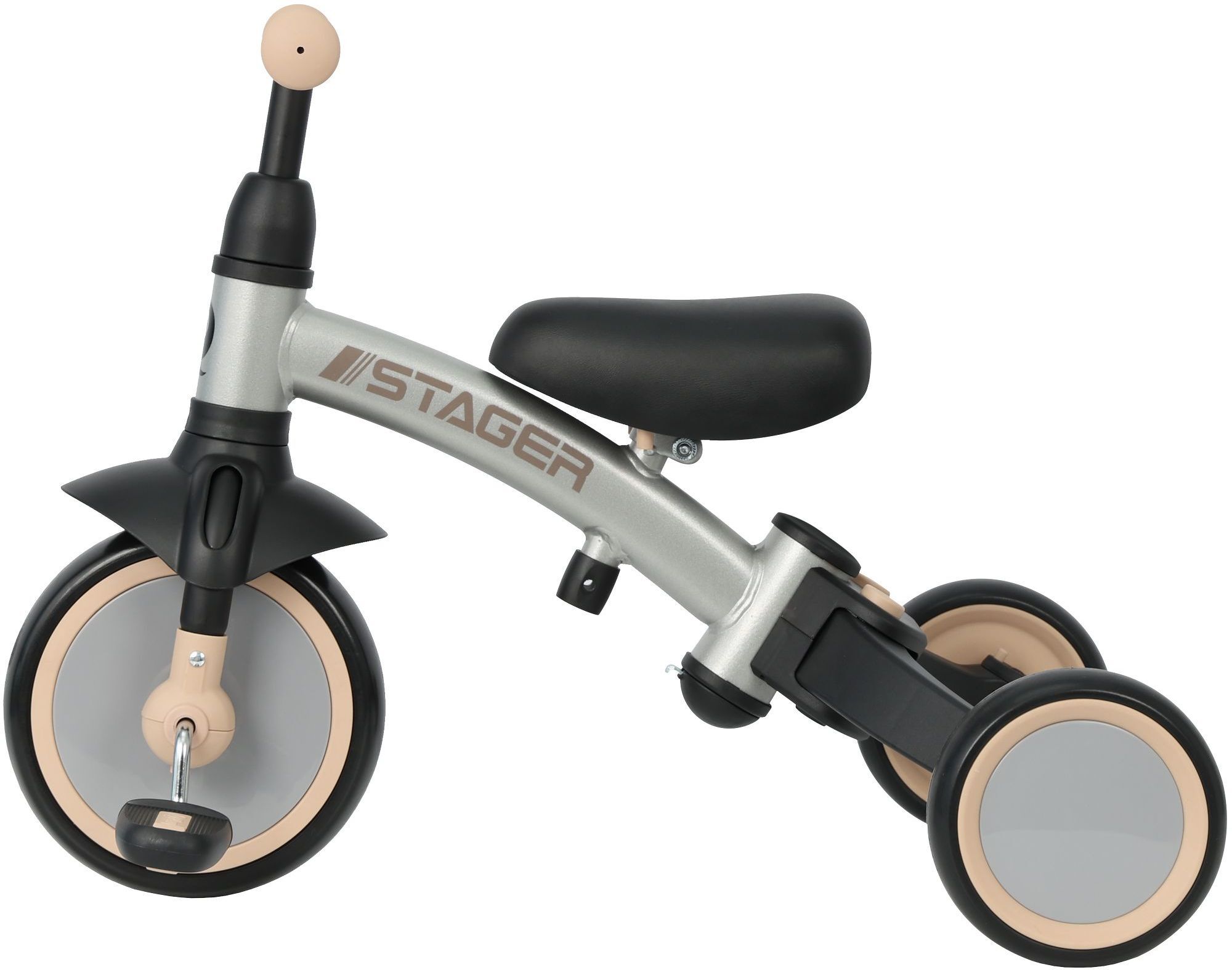 Велосипед-беговел QPLAY Stager 3в1 Silver (T80STAGERSilver) фото 3