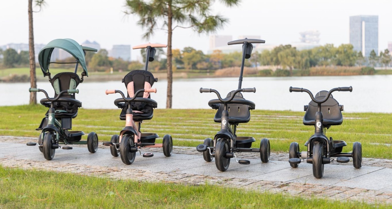 Велосипед трехколесный детский QPLAY Elite Platinum Black (T10-ZElitePlatinumBlack) фото 8