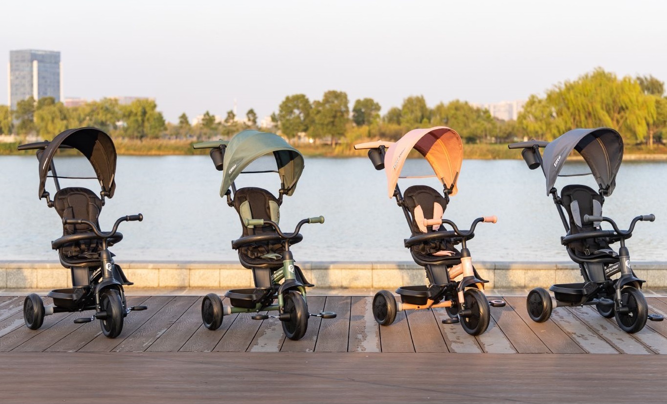 Велосипед трехколесный детский QPLAY Elite Platinum Black (T10-ZElitePlatinumBlack) фото 7