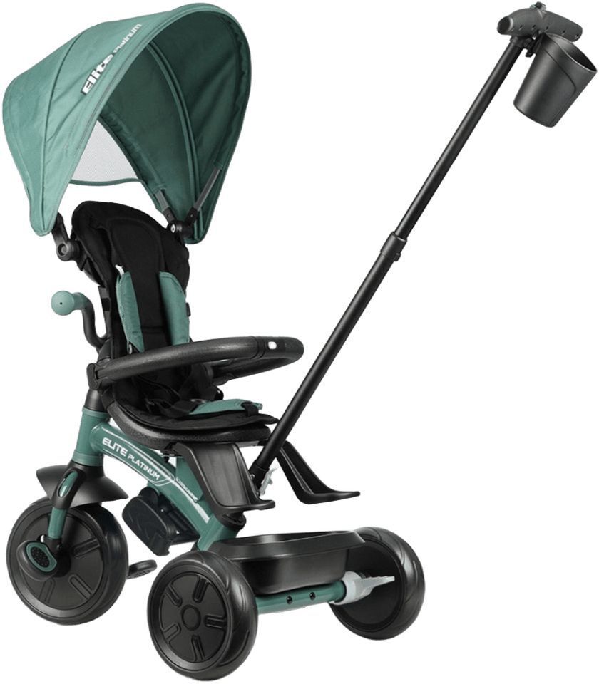 Велосипед трехколесный детский QPLAY Elite Platinum Green (T10-ZElitePlatinumGreen) фото 3