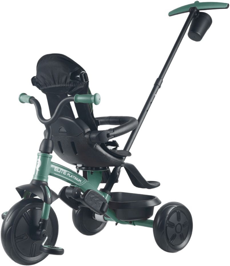 Велосипед трехколесный детский QPLAY Elite Platinum Green (T10-ZElitePlatinumGreen) фото 4