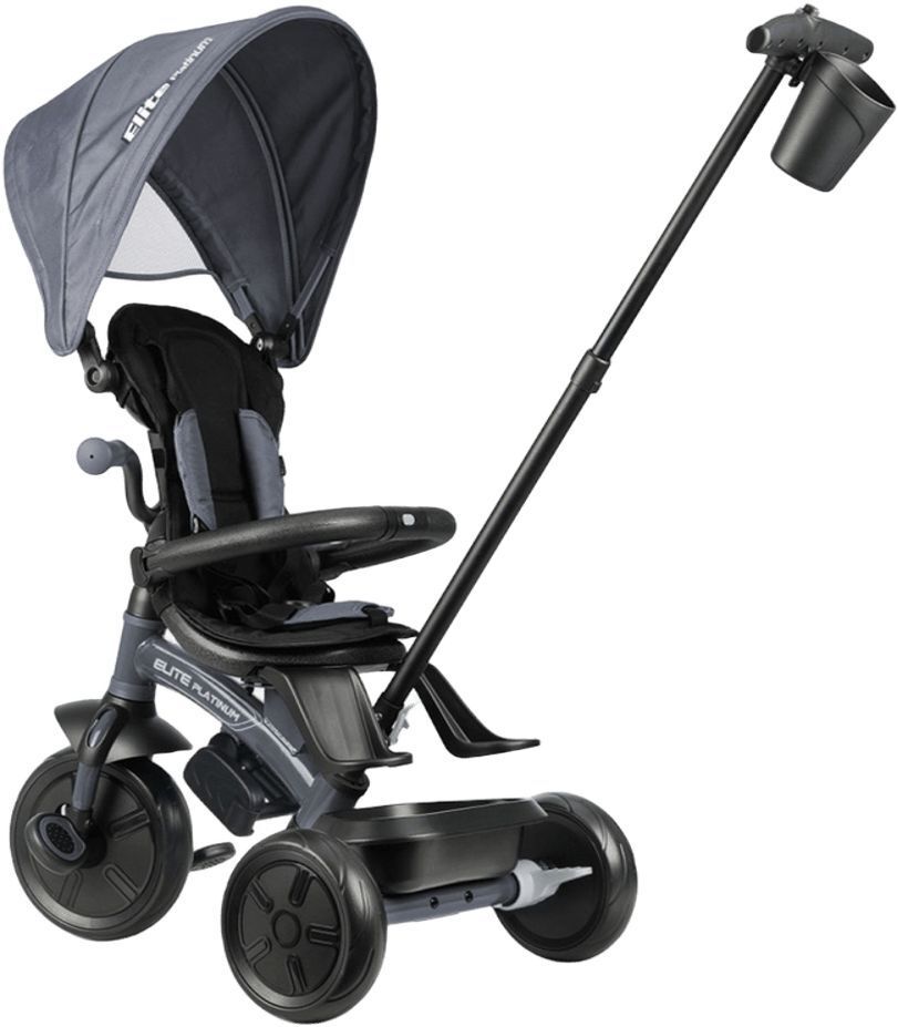 Велосипед трехколесный детский QPLAY Elite Platinum Grey (T10-ZElitePlatinumGrey) фото 2