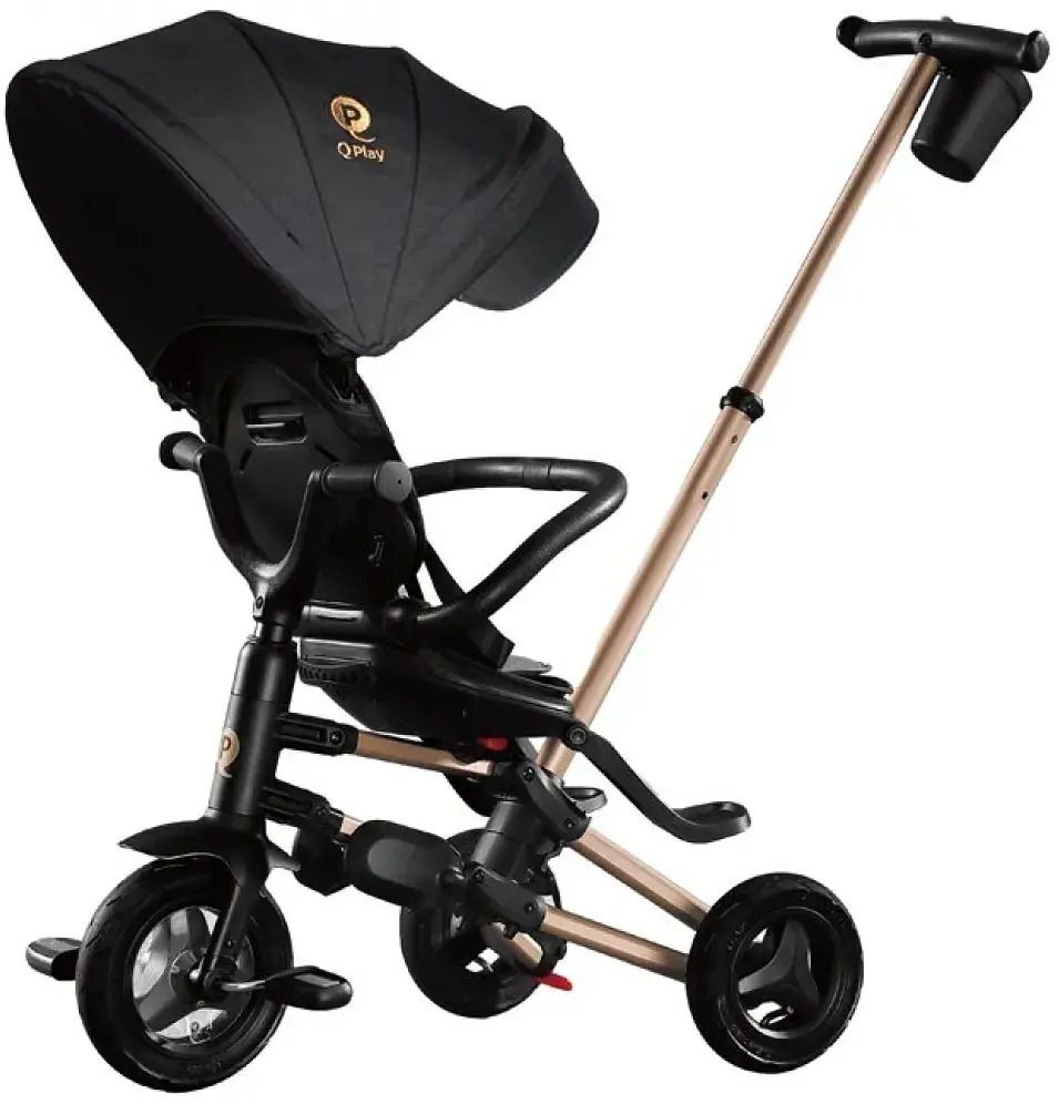 Велосипед складной трехколесный детский QPLAY Nova+ Rubber Gold (S700Nova+RubberGold) фото 2