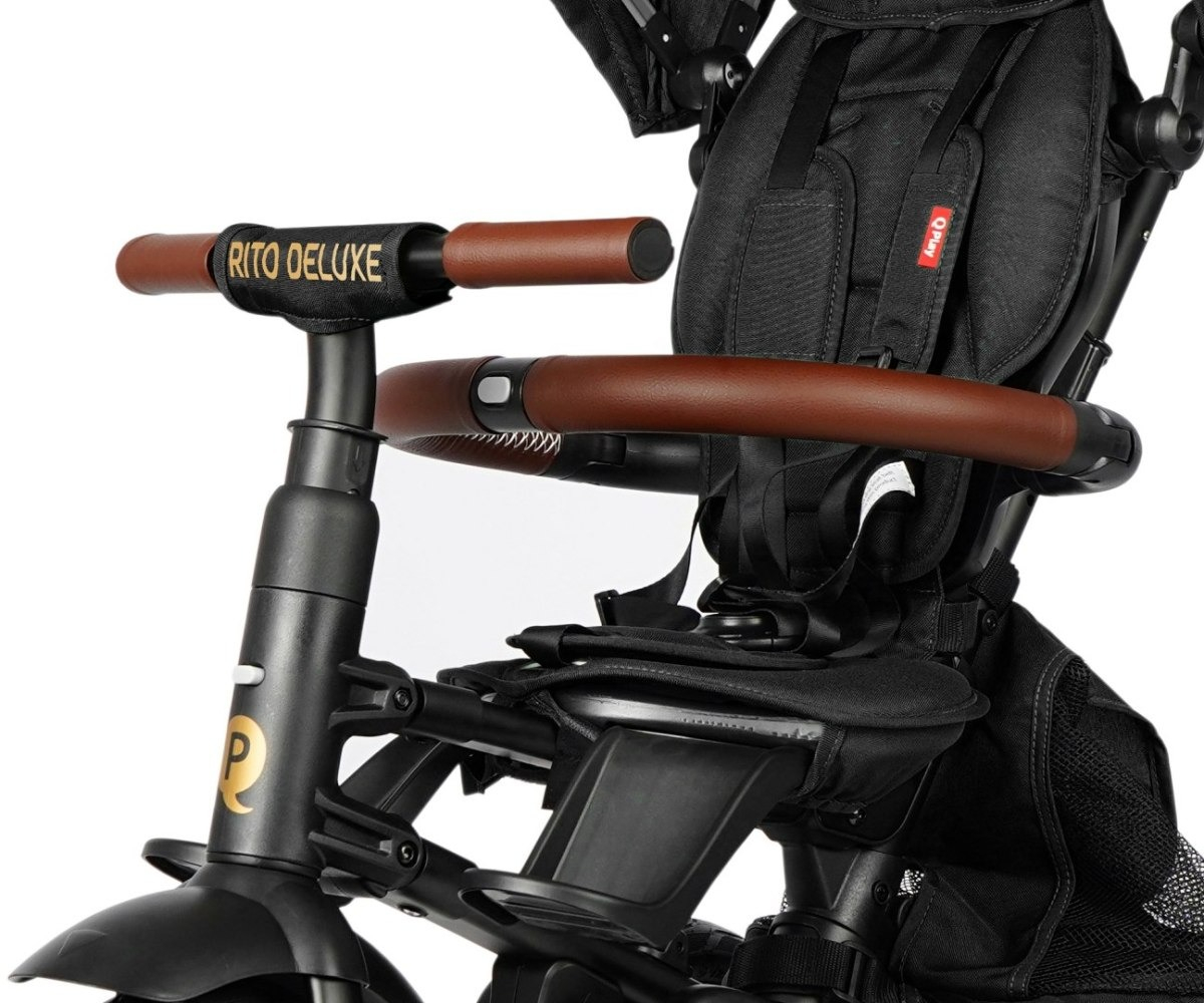 Велосипед складной трехколесный детский QPLAY Rito Deluxe Black (S380-17RitoDeluxeBlack) фото 7