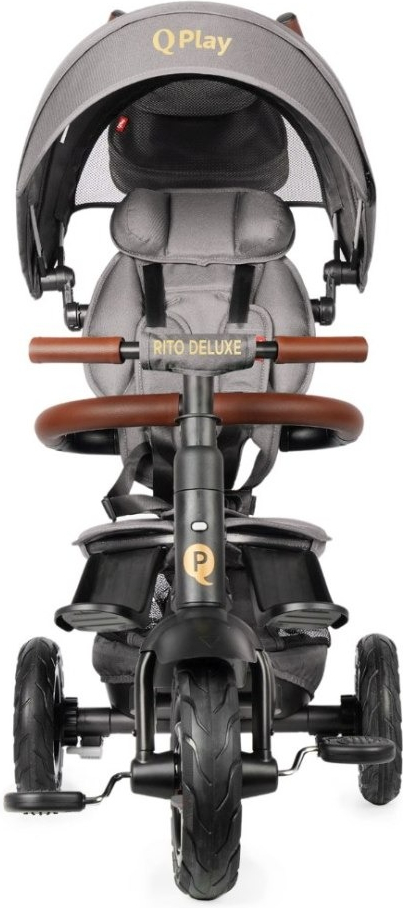 Велосипед складной трехколесный детский QPLAY Rito Deluxe Grey (S380-17RitoDeluxeGrey) фото 3