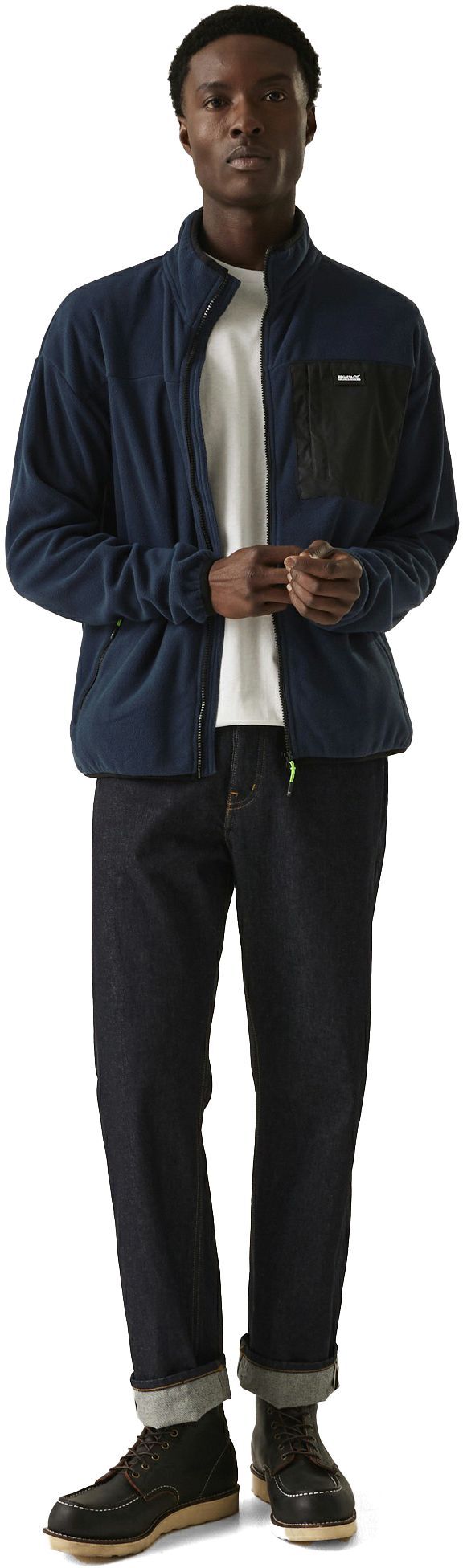 Фліс чоловічий Regatta Frankie FZ Fleece RMA595-540 L синійфото6