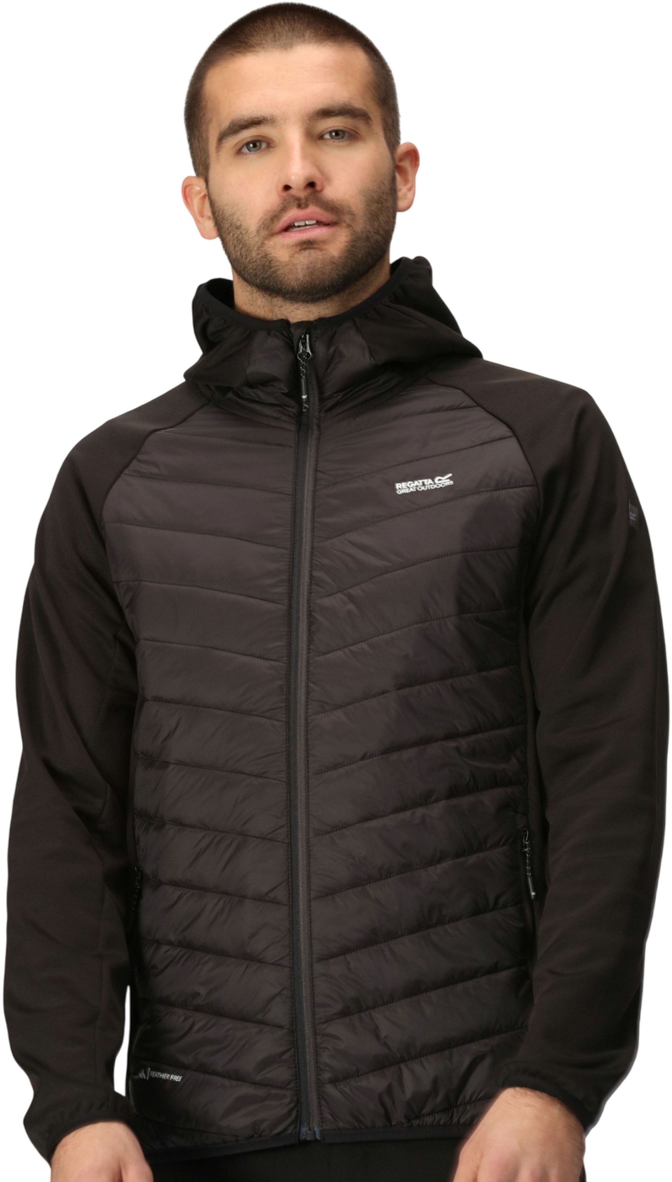 Куртка софтшелл мужская Regatta Andreson VIII Hybrid RMN228-800 L черная фото 4