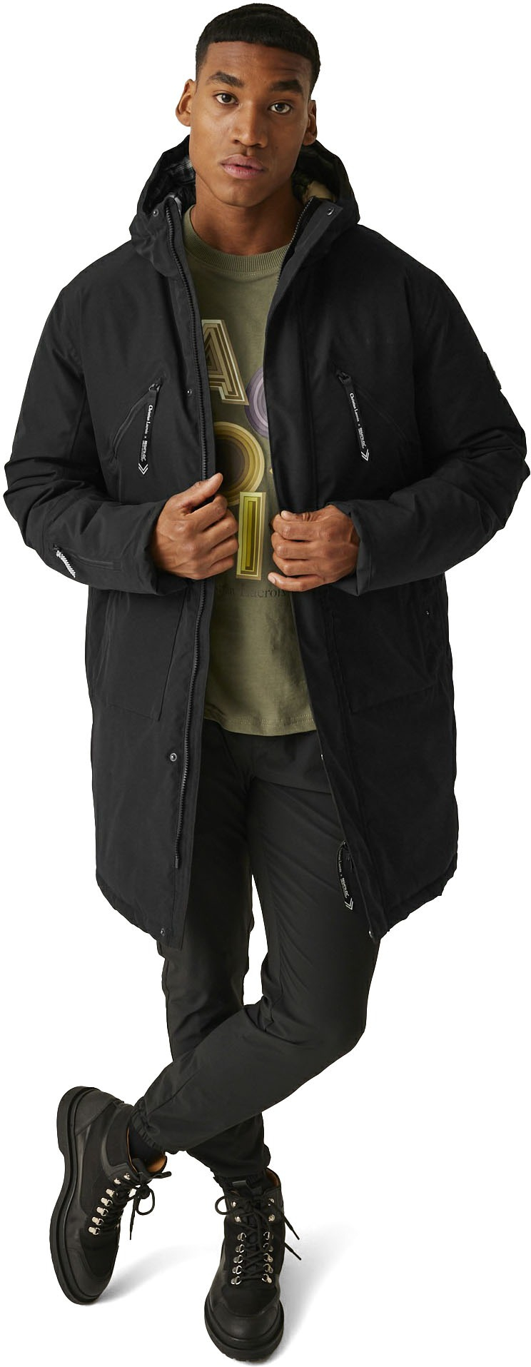 Парка мужская Regatta CLRNyonsMenWPPad RMP393-800 L черная фото 5