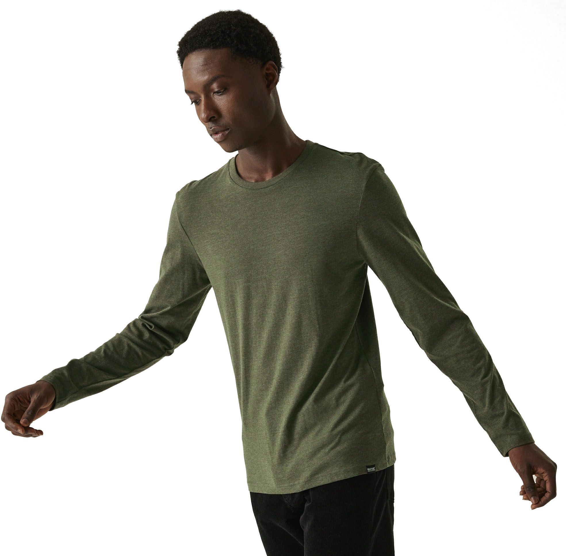 Лонгслив мужской Regatta Maylow RMT297-3MI L хаки фото 3