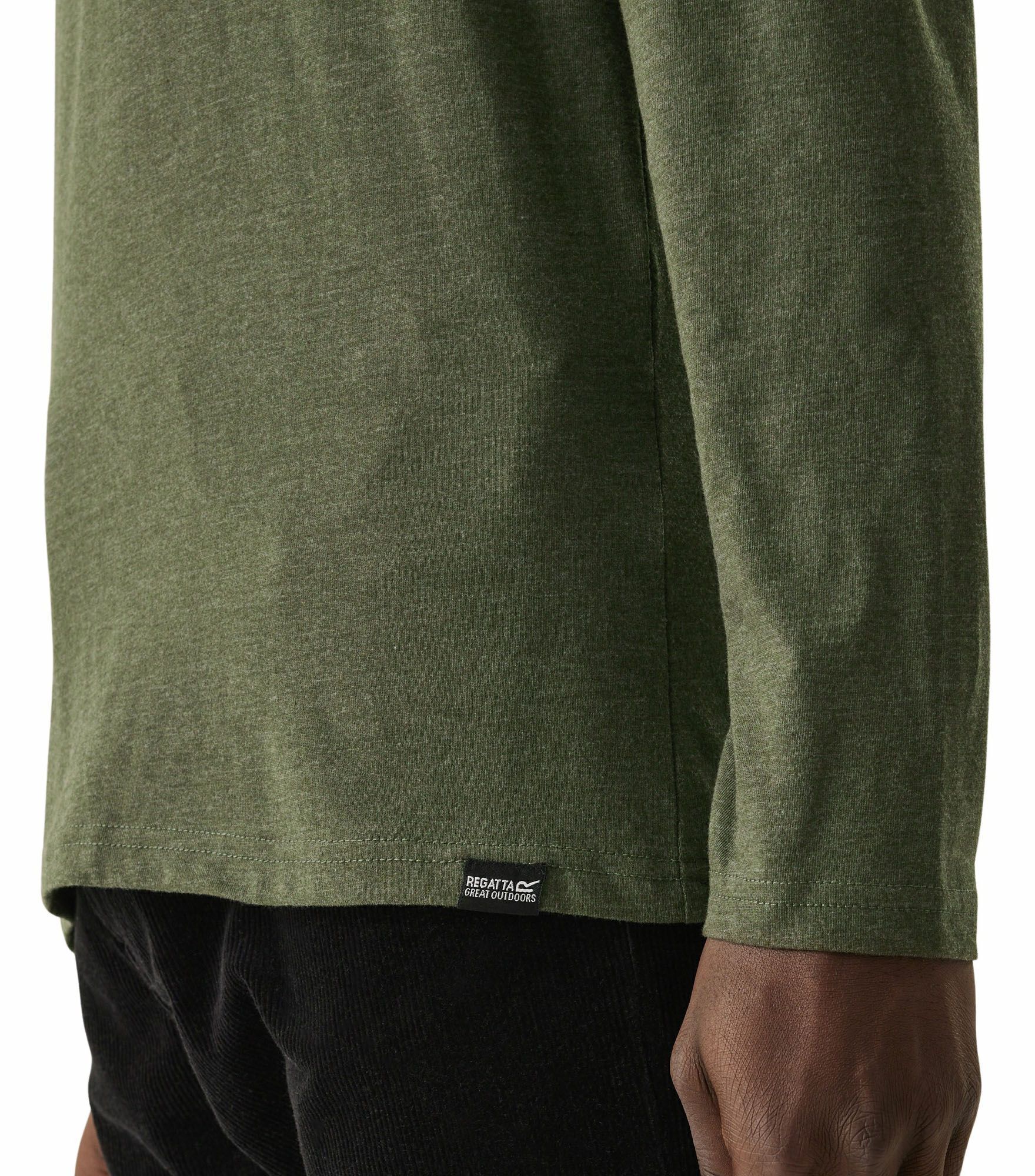 Лонгслив мужской Regatta Maylow RMT297-3MI L хаки фото 5