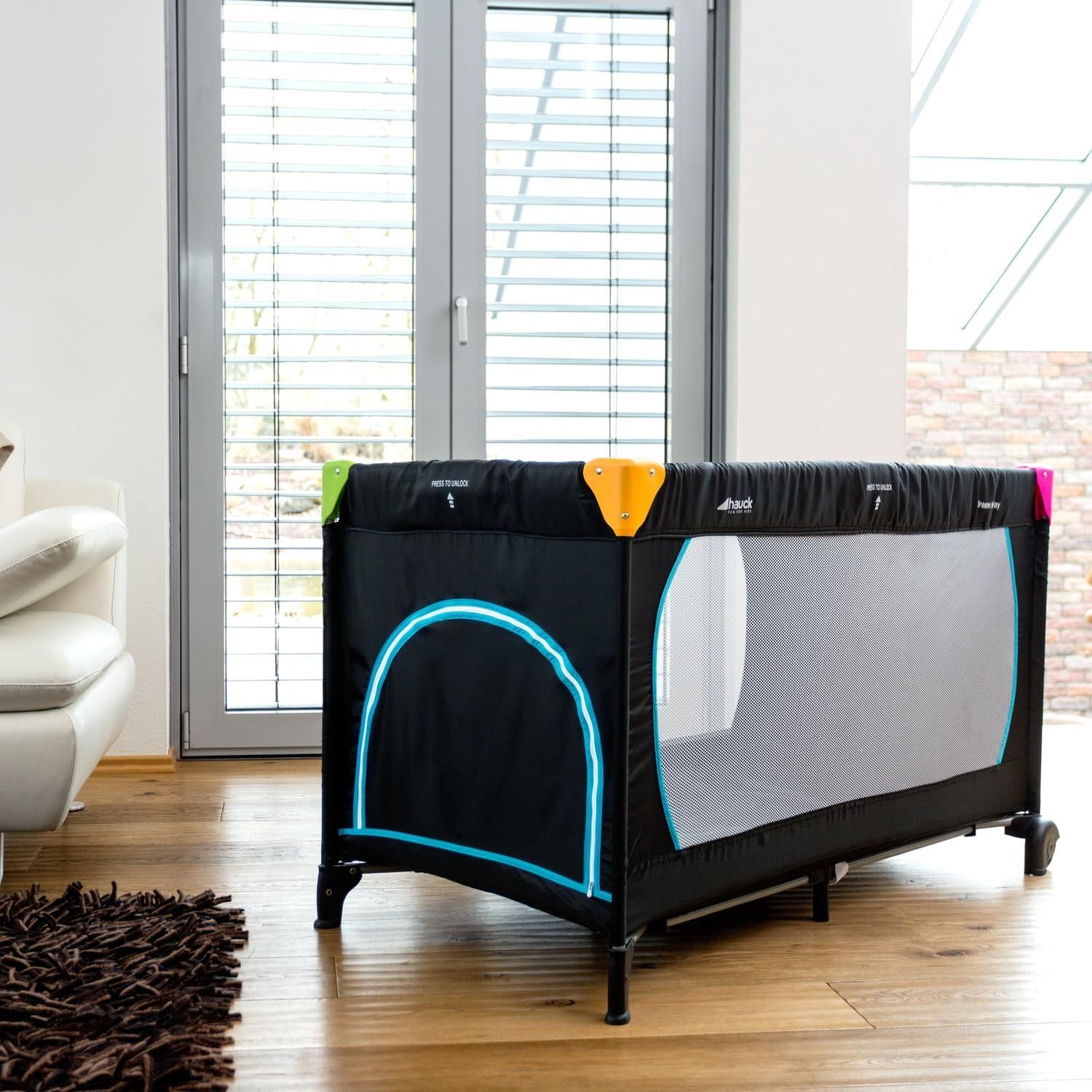 Дитячий манеж Hauck Sleep N Play Go Plus Multicolor black (60070-2)фото