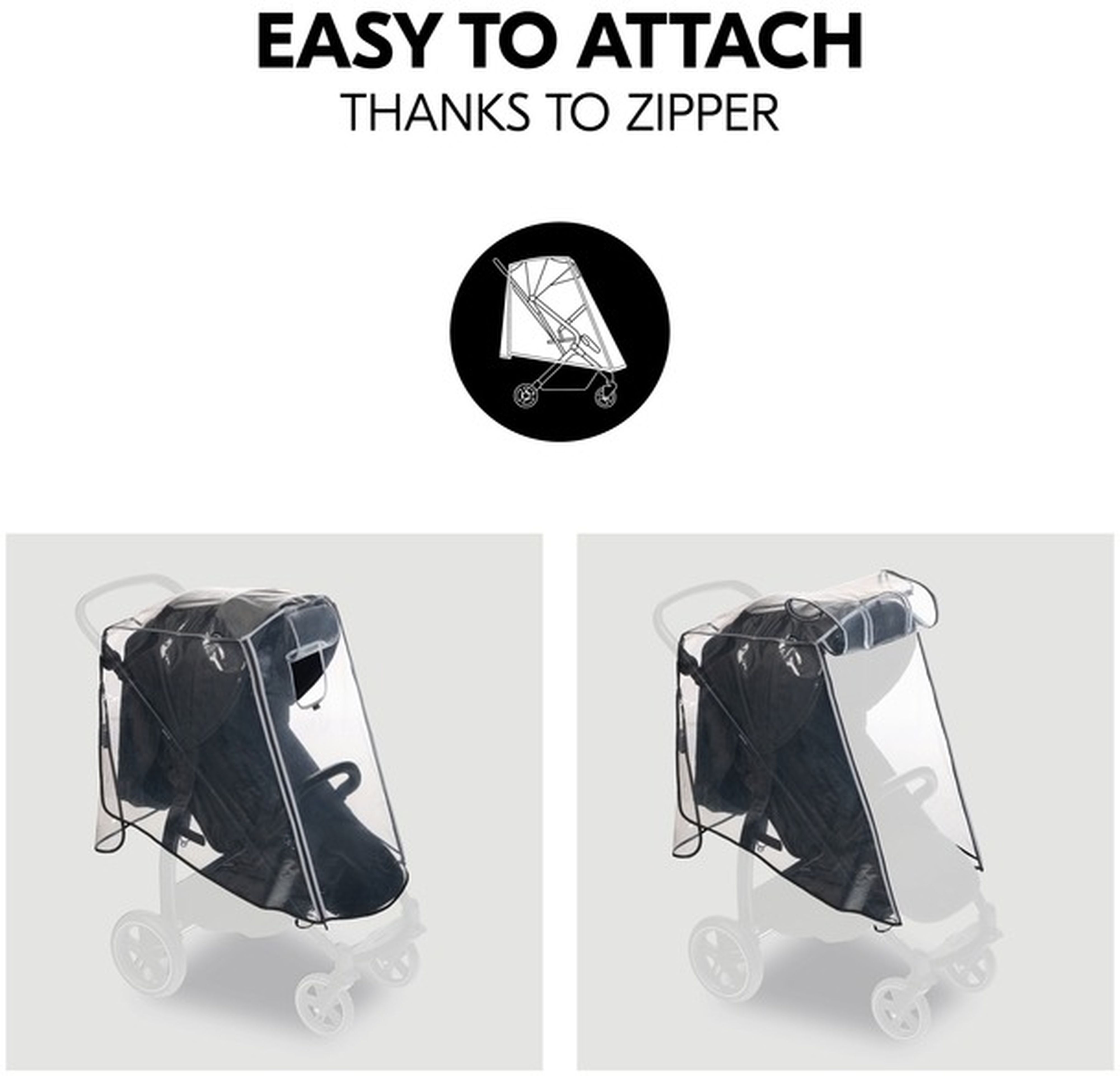 Дождевик Hauck Pushchair Raincover 4W (55077-9) фото 3