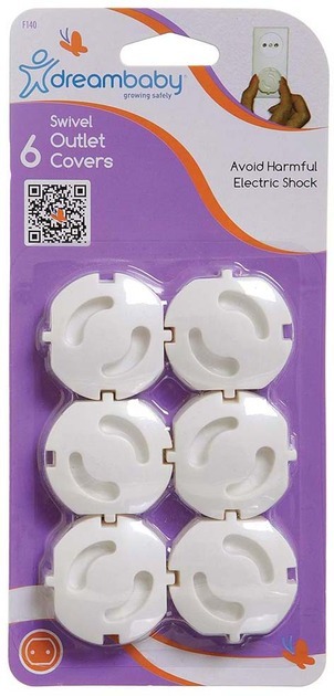 Заглушка для розетки DreamBaby большая EURO 6шт (G140) фото 3