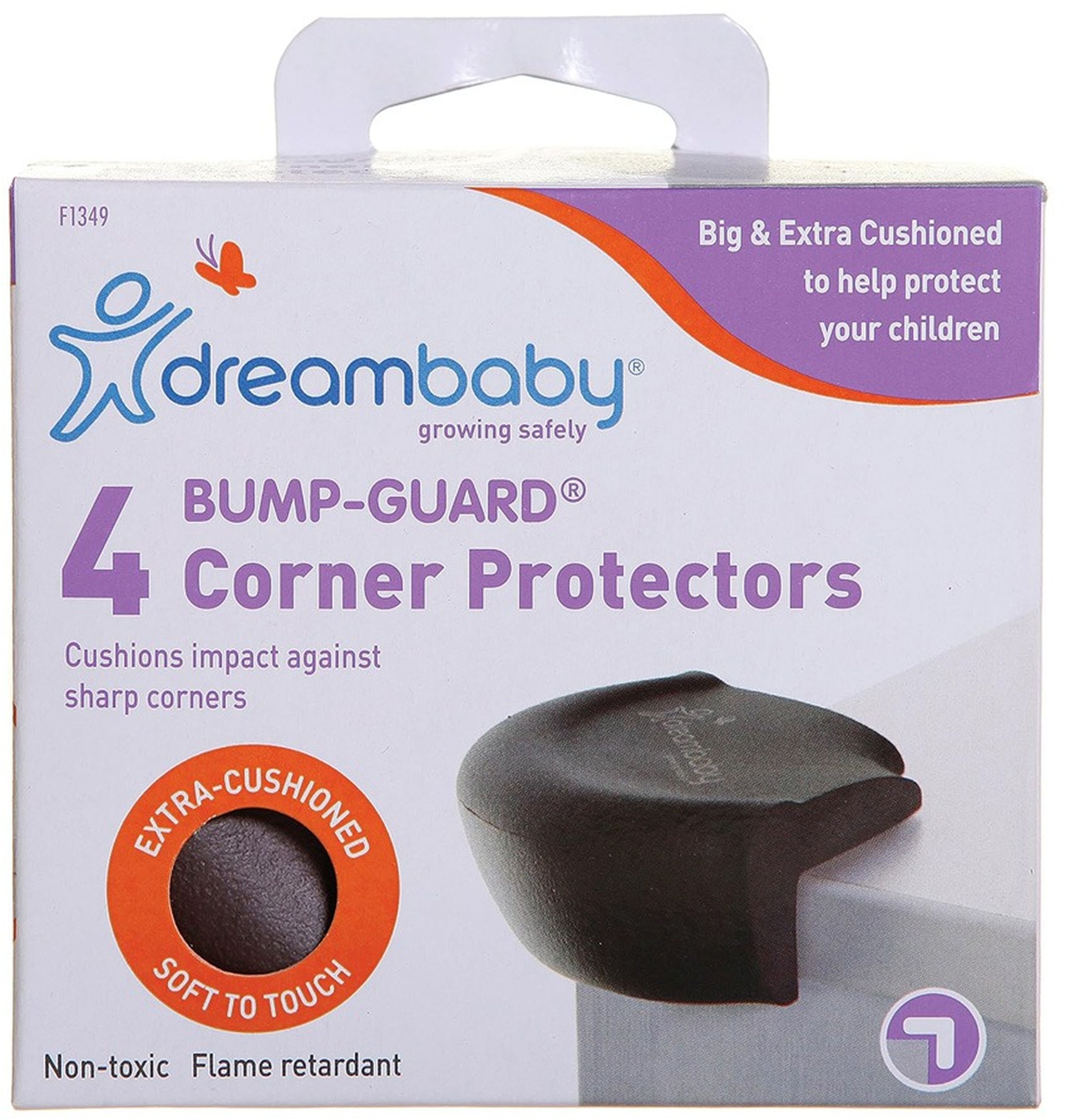 Защита на углы для детей DreamBaby Brown 4шт (G1349) фото 2